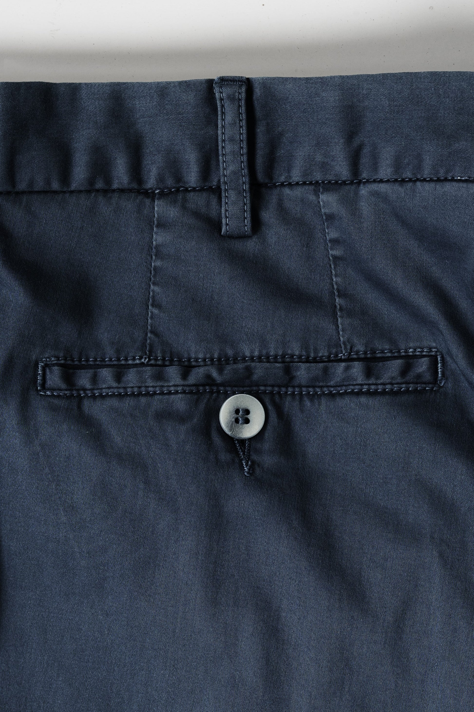 Dark blue satin cotton silk sport trousers SUMMER