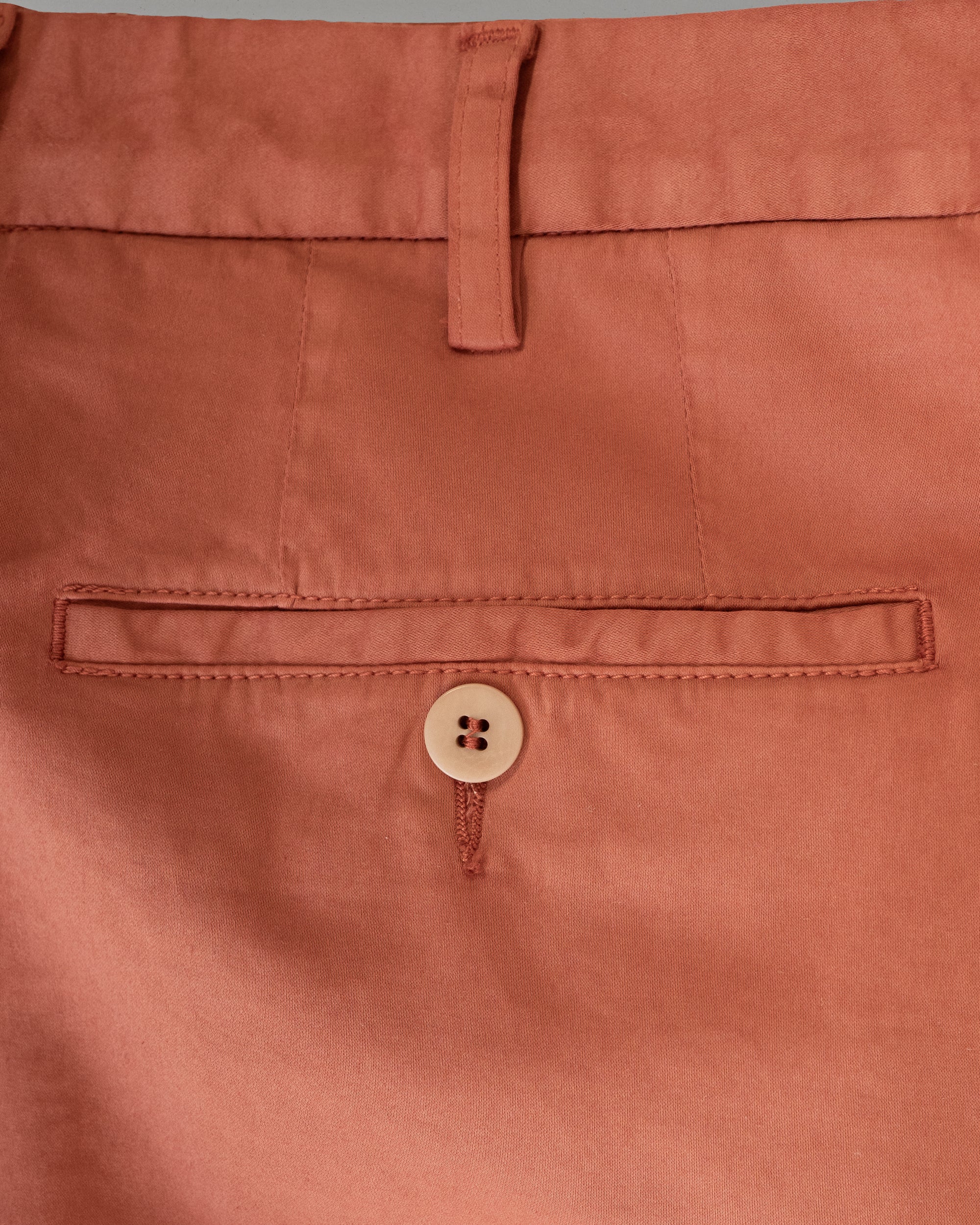 Coral satin cotton silk sport trousers