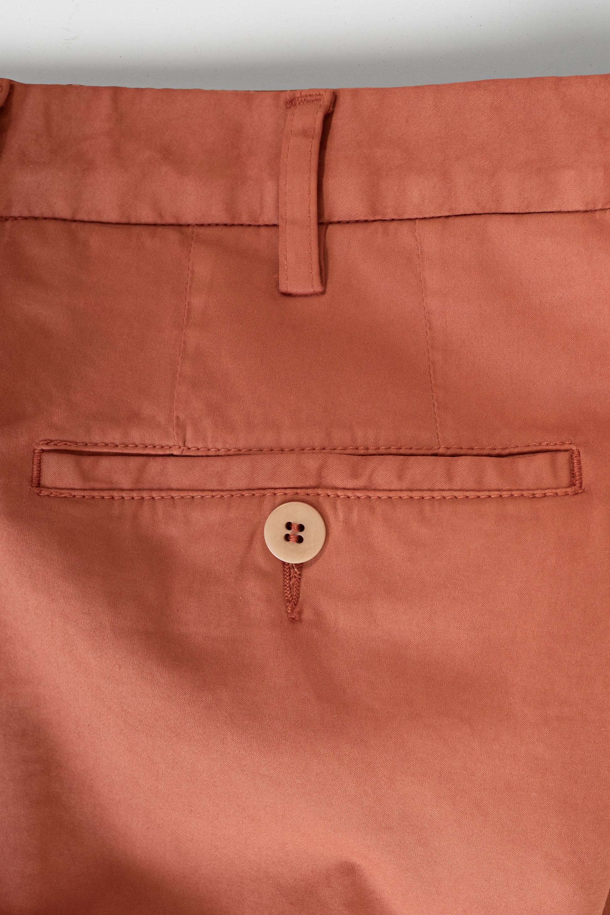 Coral satin cotton silk sport trousers