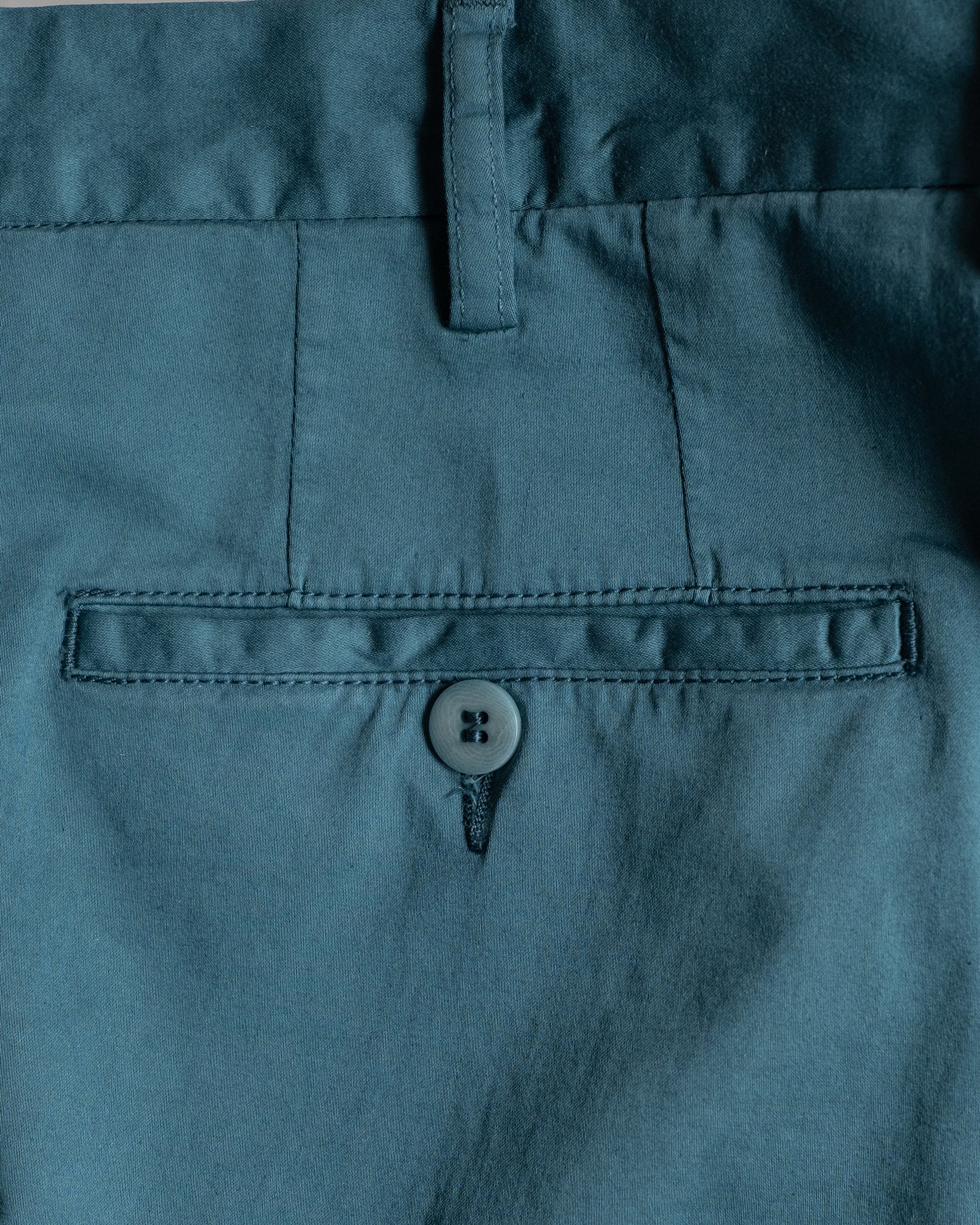 Shark blue satin cotton silk sport trousers