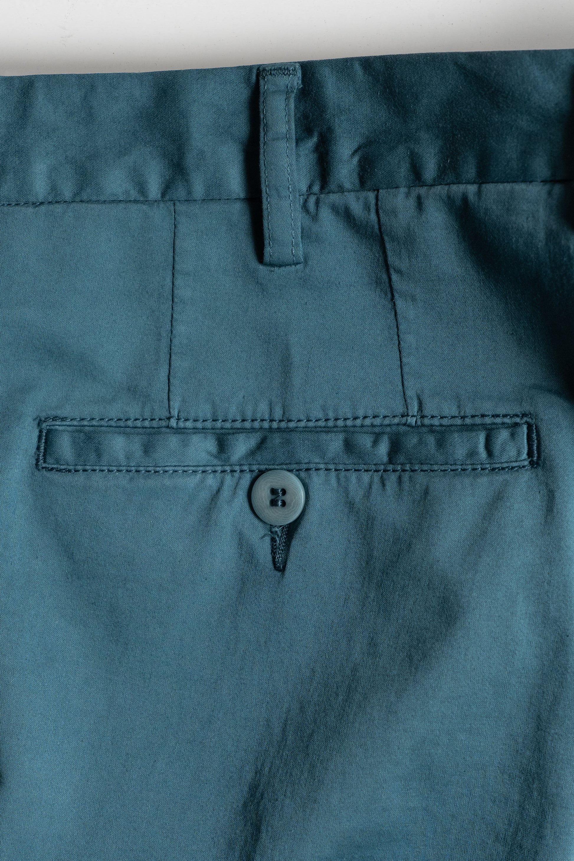 Shark blue satin cotton silk sport trousers