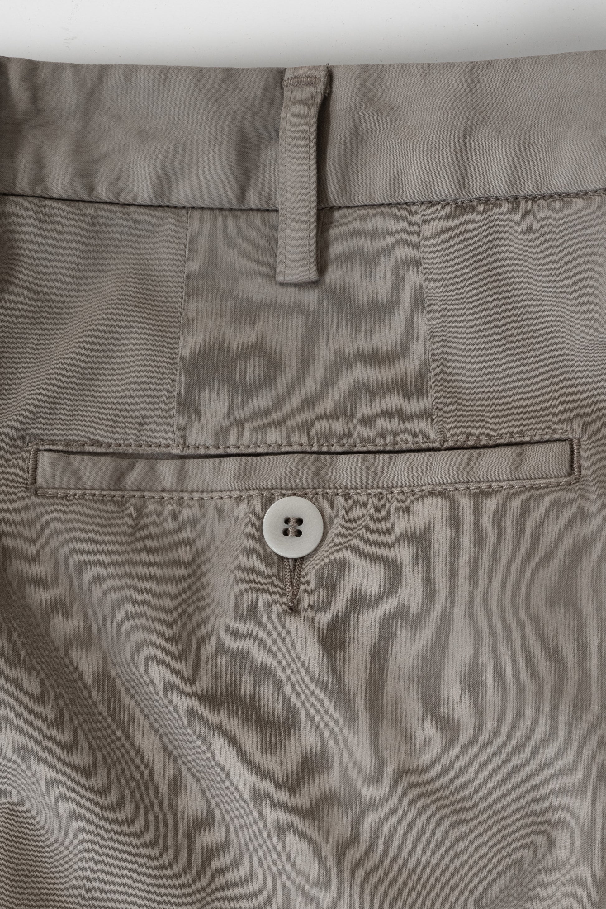Taupe satin cotton silk sport trousers