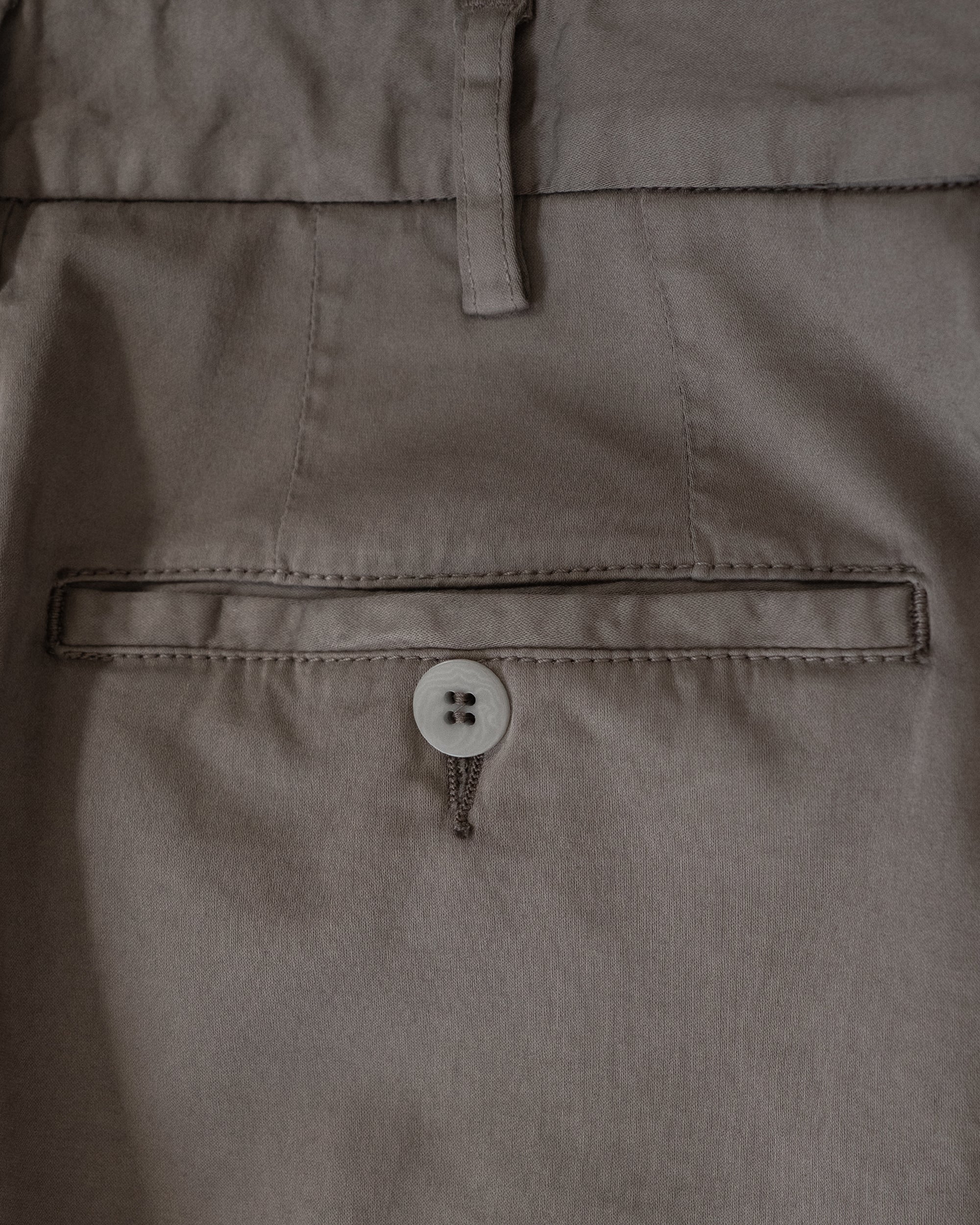 Tobacco satin cotton silk sport trousers