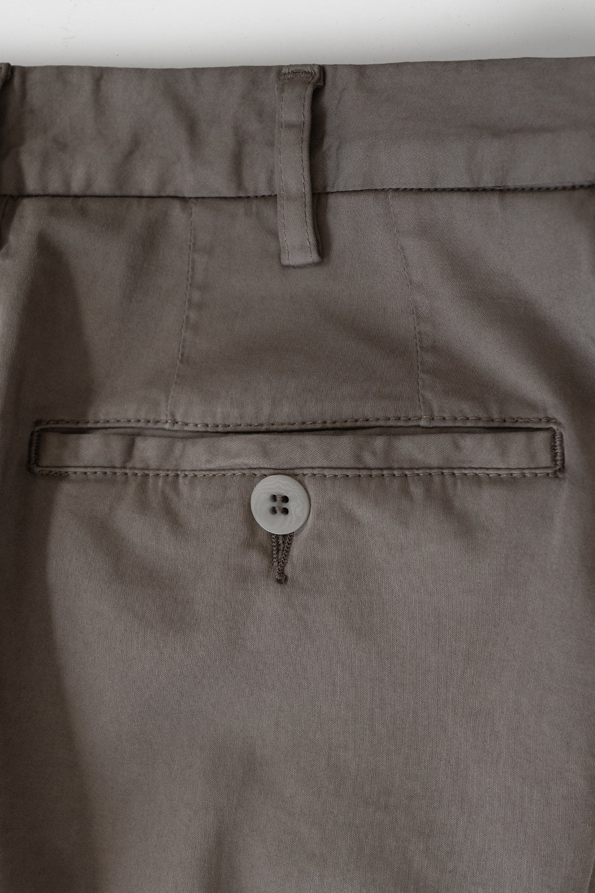 Tobacco satin cotton silk sport trousers