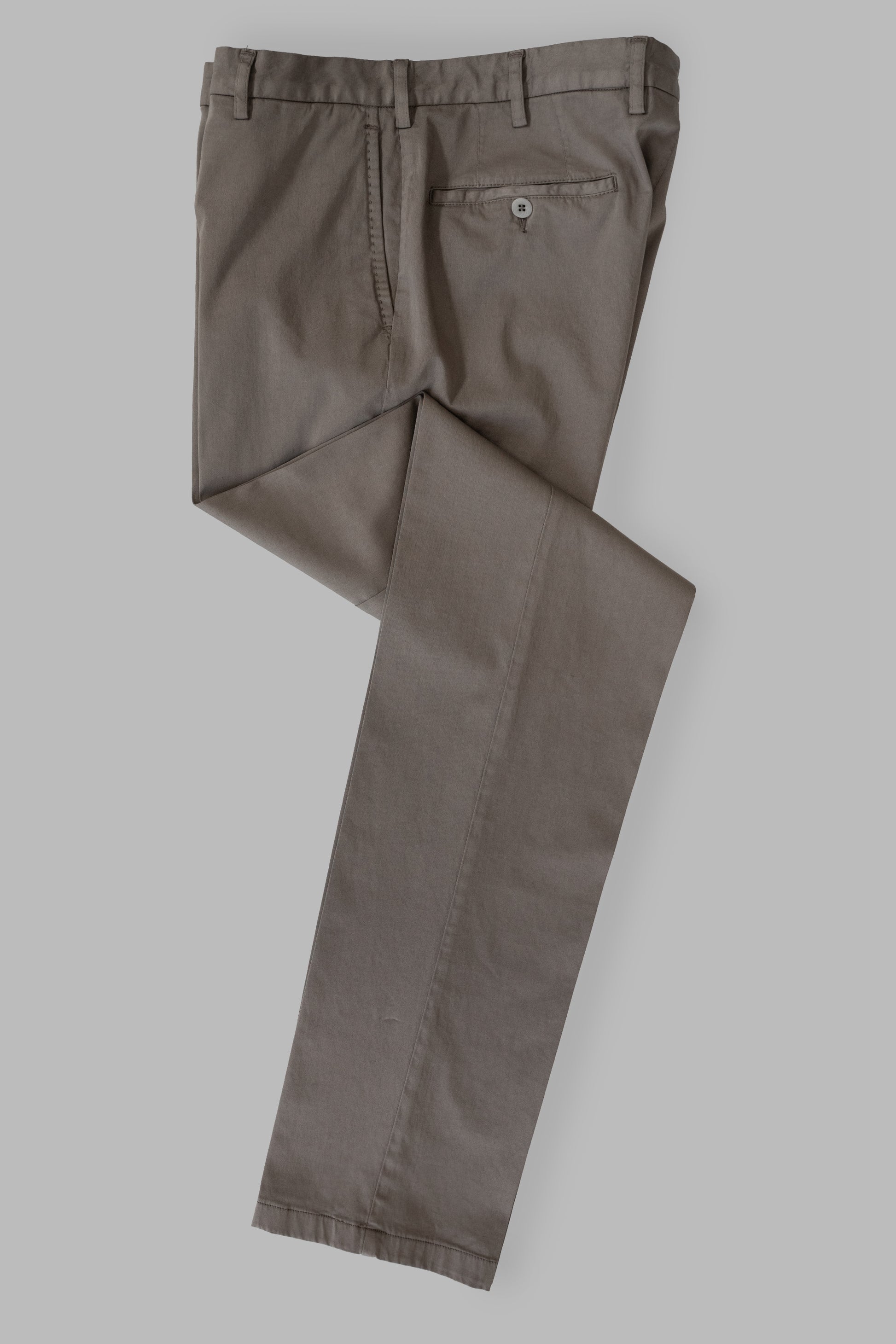 Tobacco satin cotton silk sport trousers