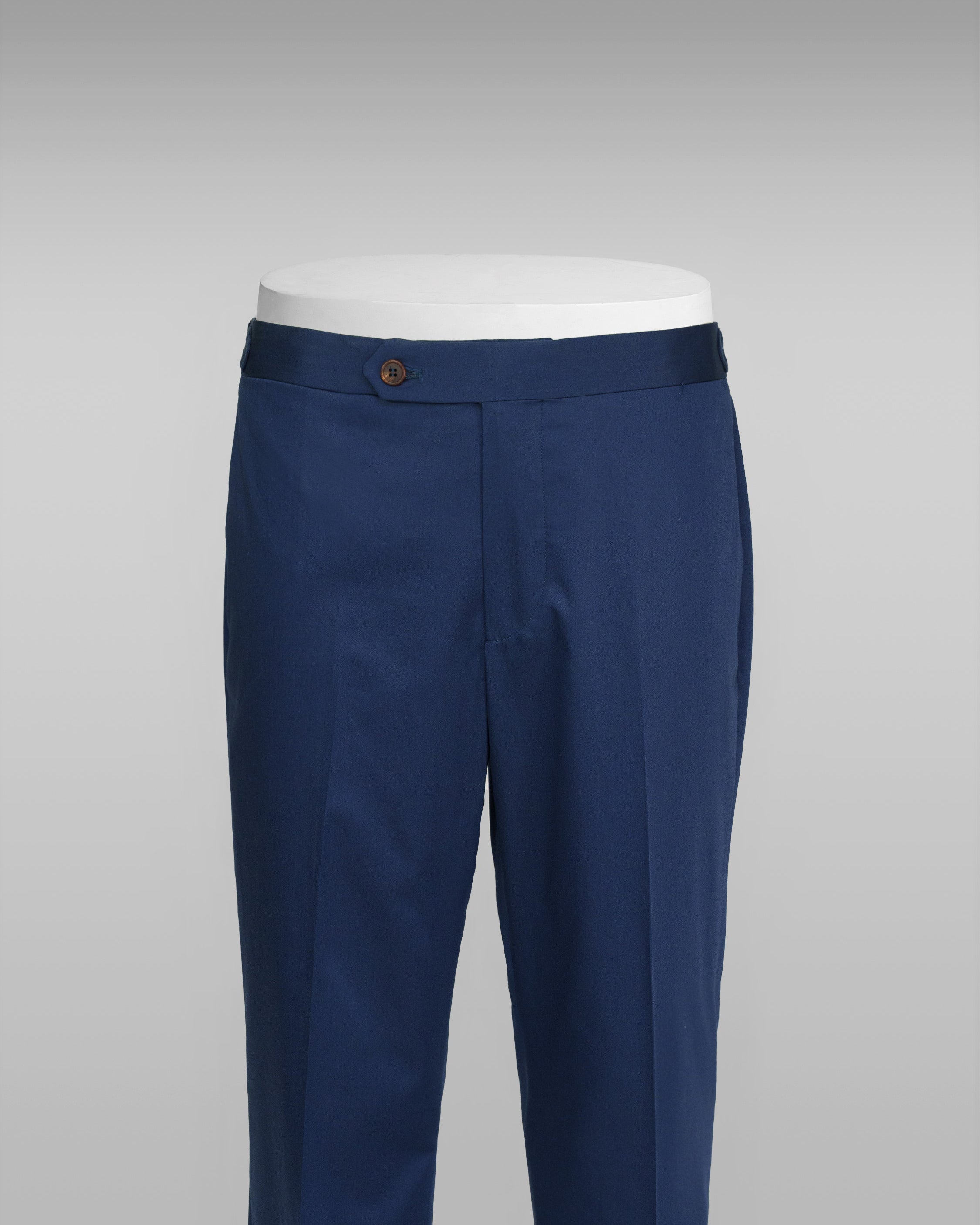 Blue lightweight cotton elastan trousers