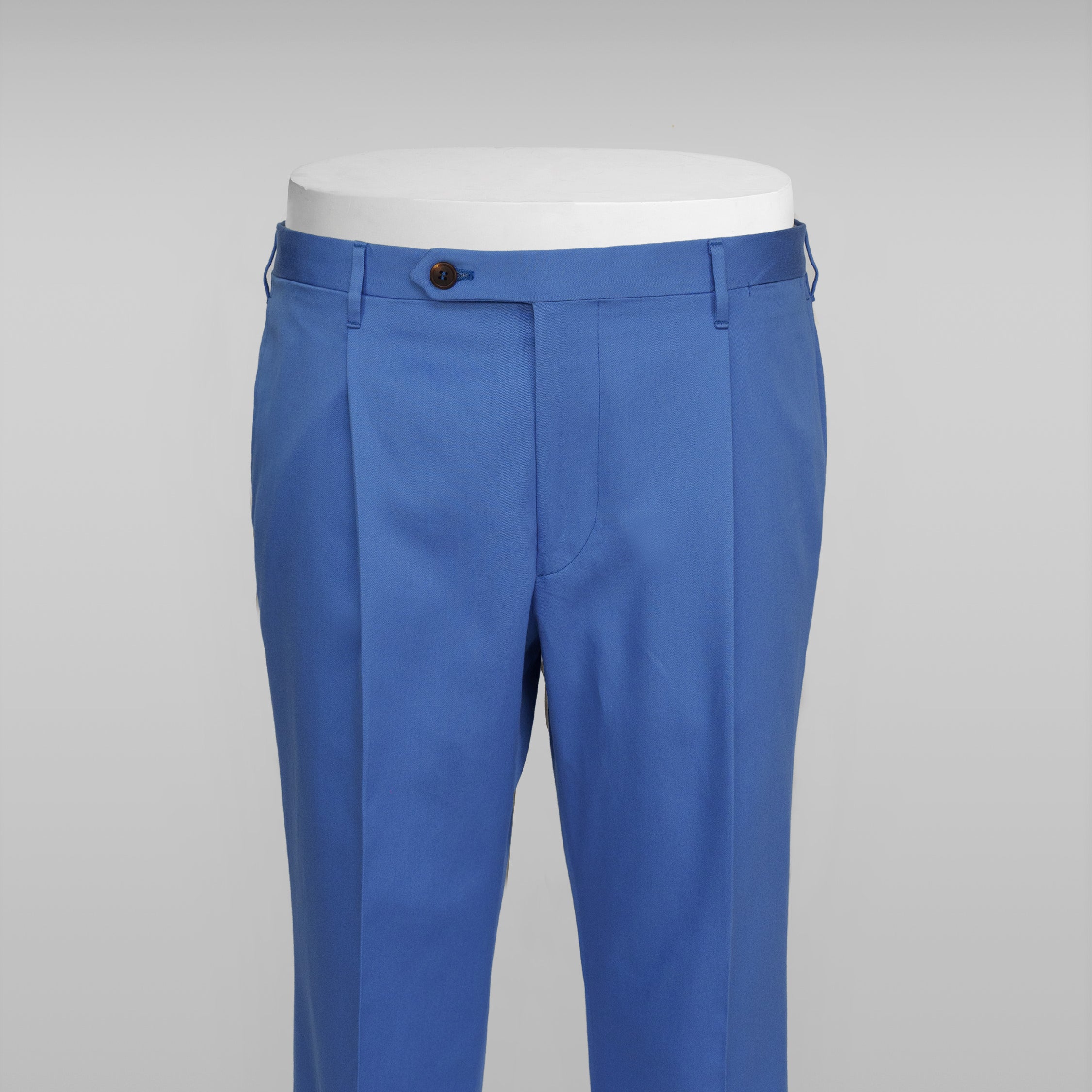 Sky blue cotton trousers