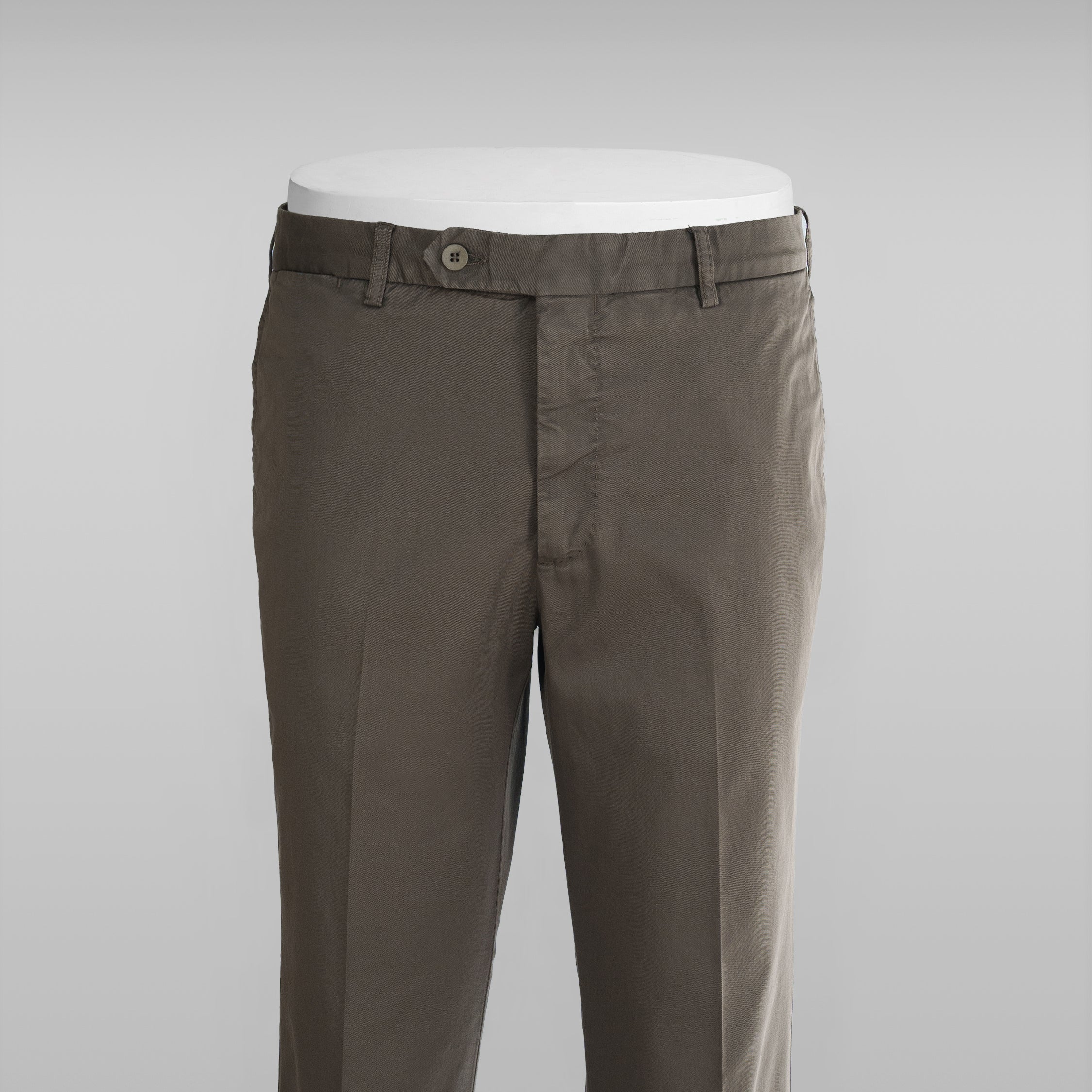 Pantaloni sportivi in cotone supima marroni