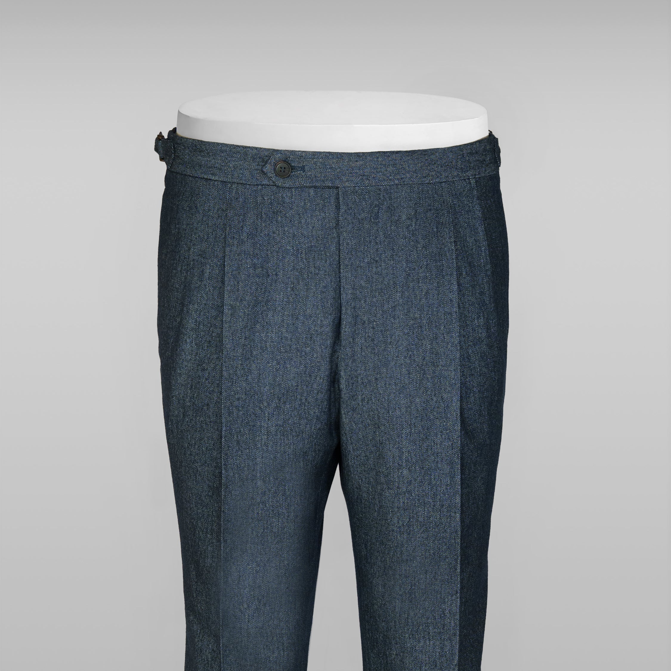 Pantaloni blu in cotone denim