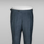 Blue denim cotton wool trousers