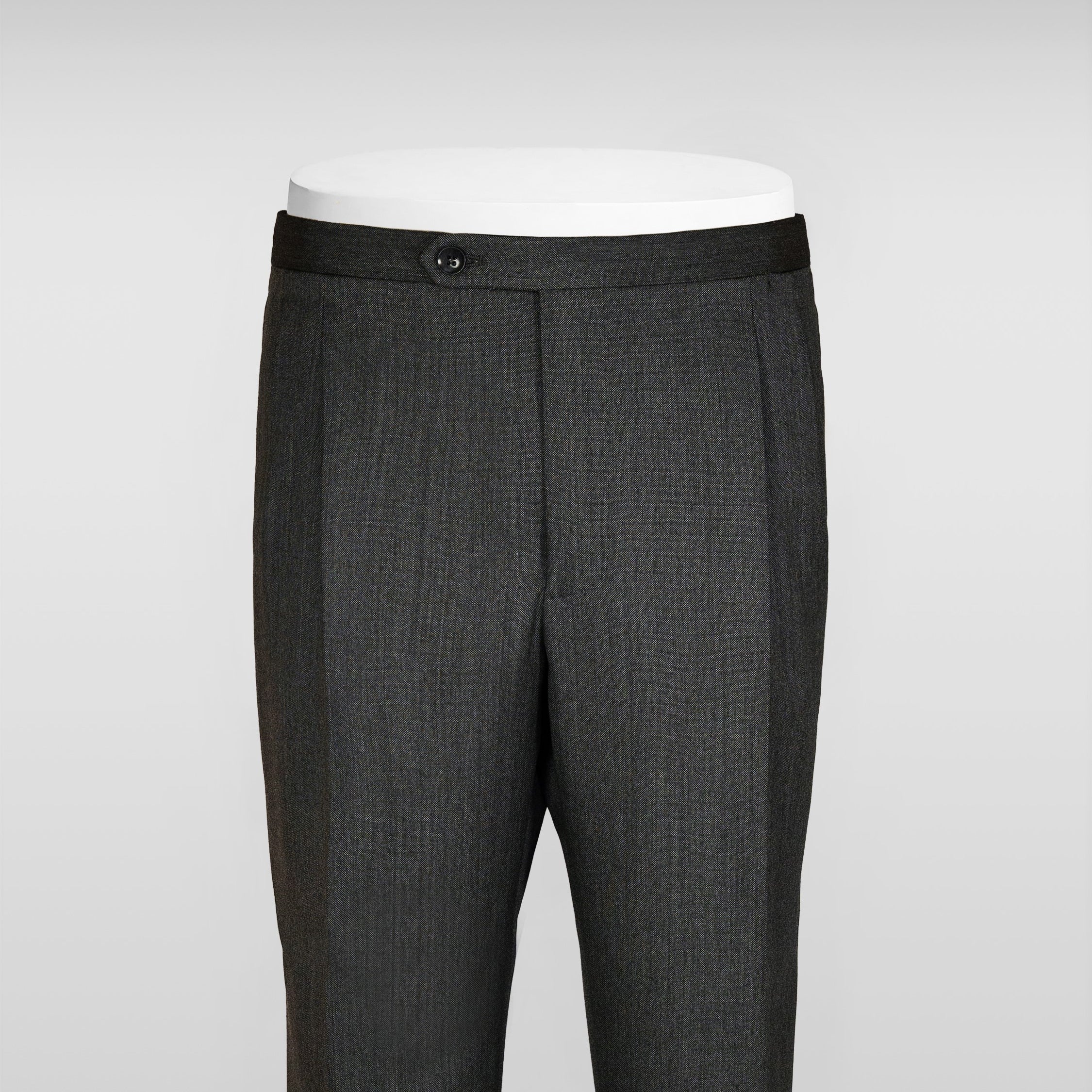 Pantaloni Milano in lana triplo strato grigio scuro