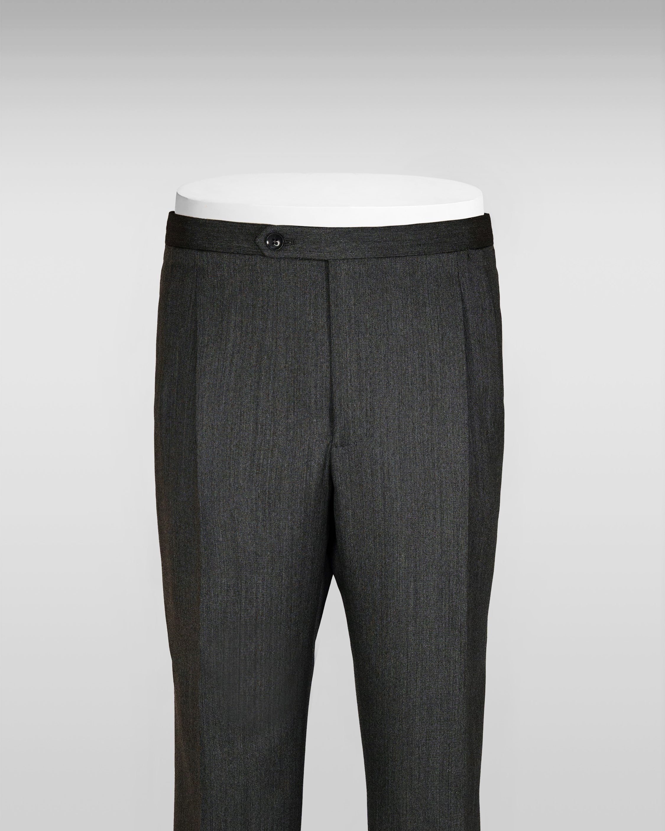 Milano dark grey three ply wool trousers