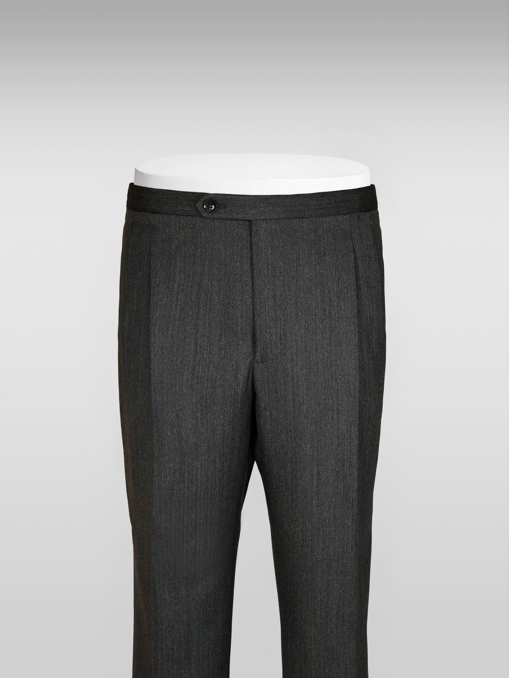 Pantaloni Milano in lana triplo strato grigio scuro