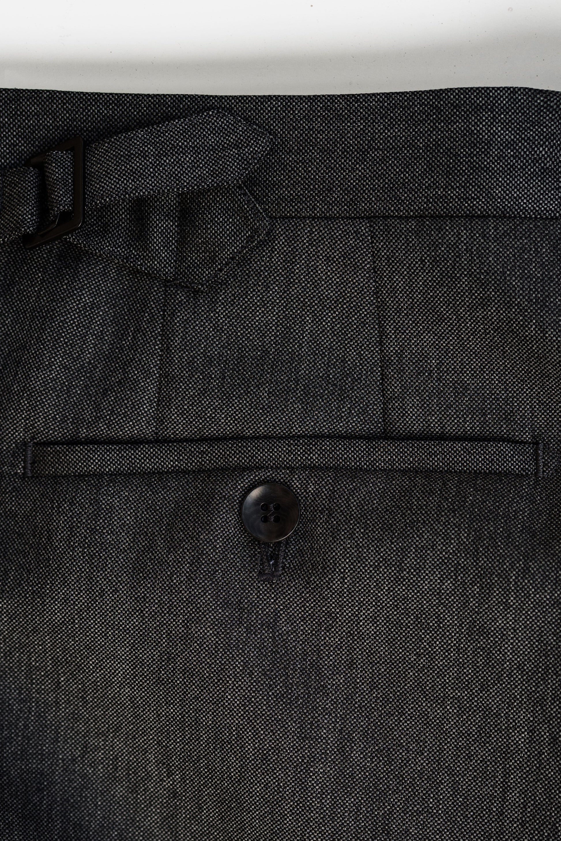 Pantaloni Milano in lana triplo strato grigio scuro