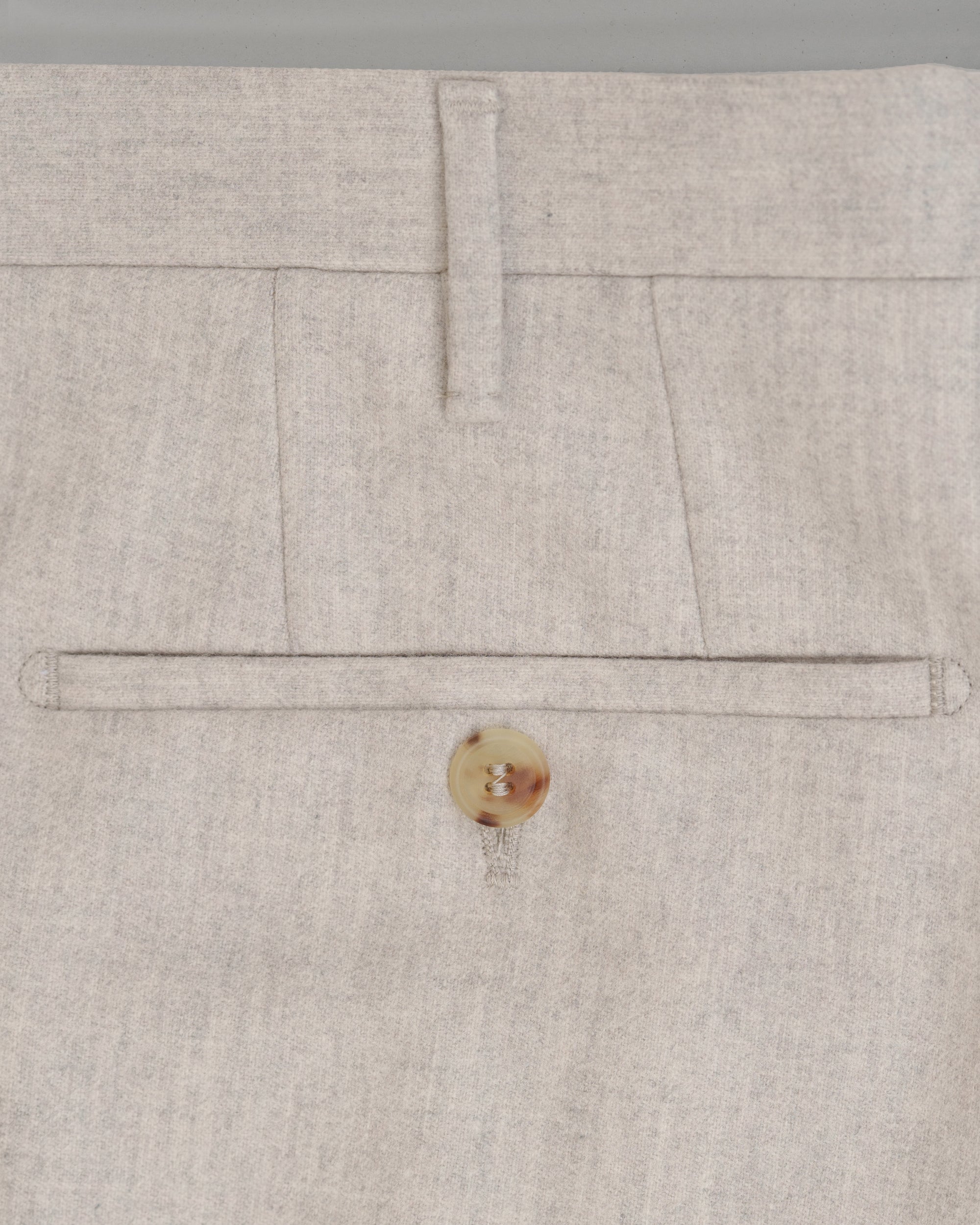 Oyster flannel trousers