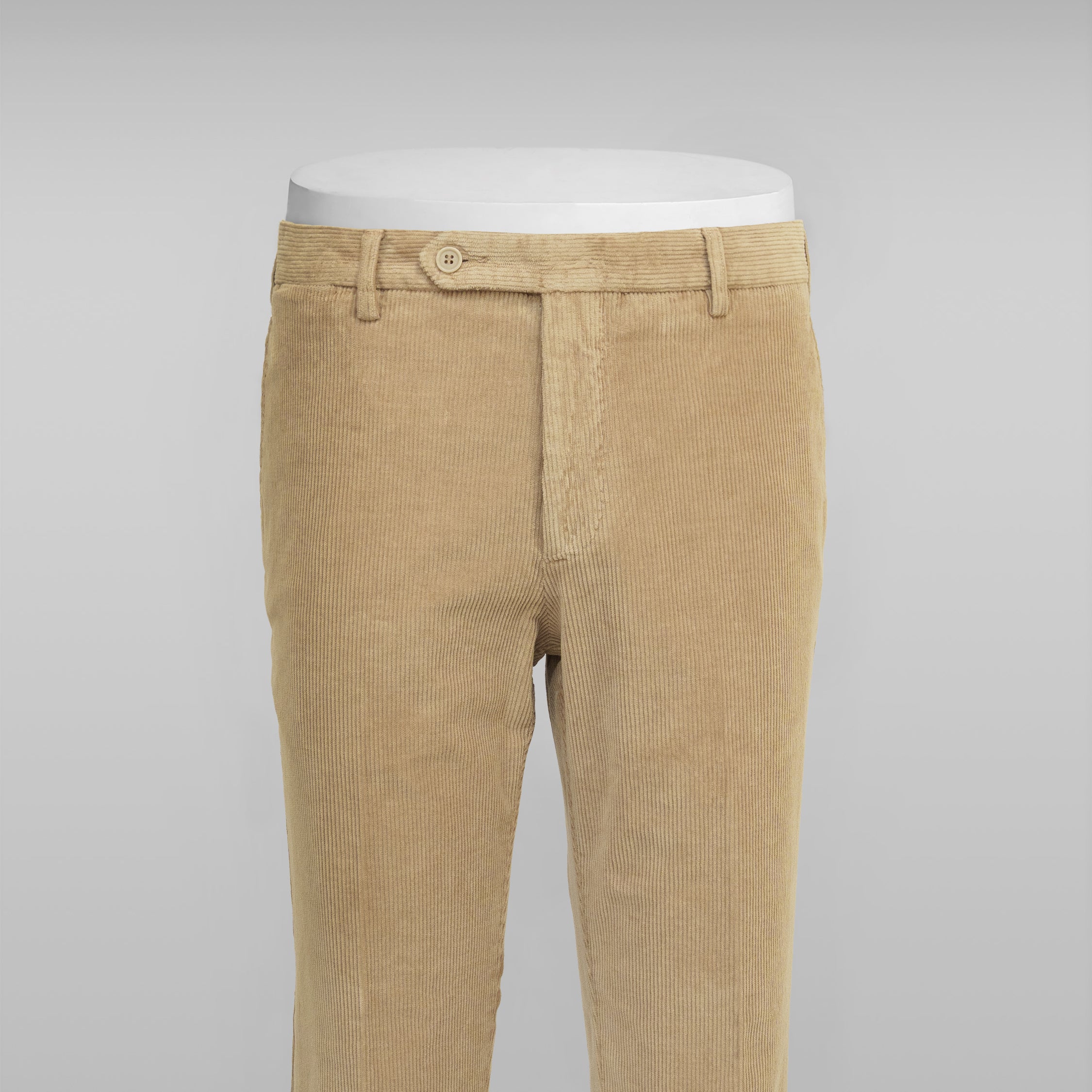 Pantaloni sportivi in velluto a coste color nocciola