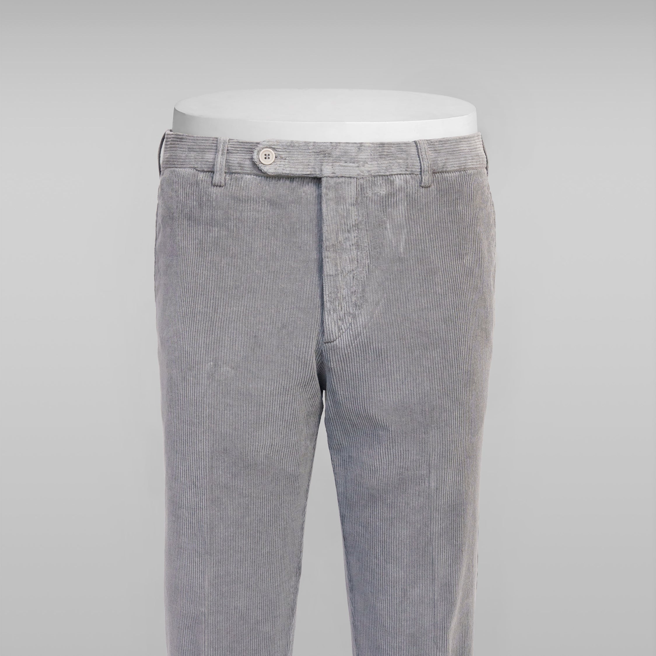 Pantaloni sportivi in velluto a coste grigio