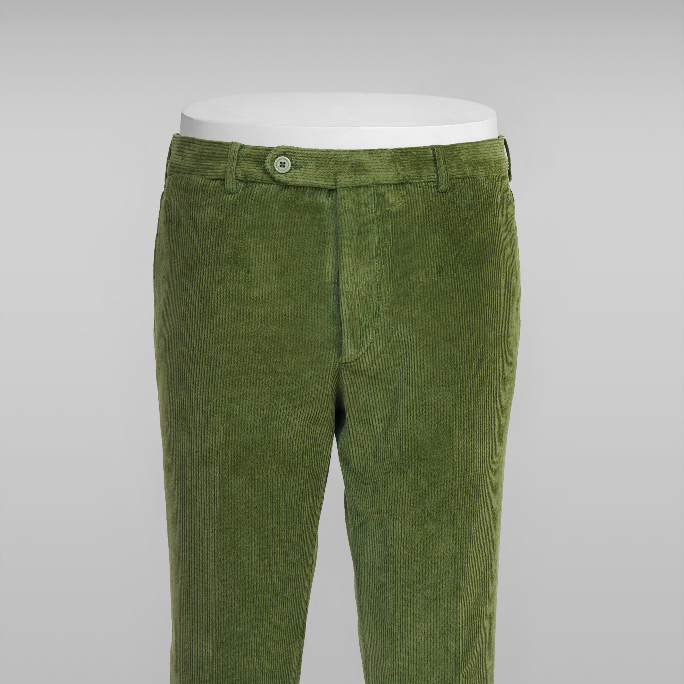 Green corduroy sport trousers