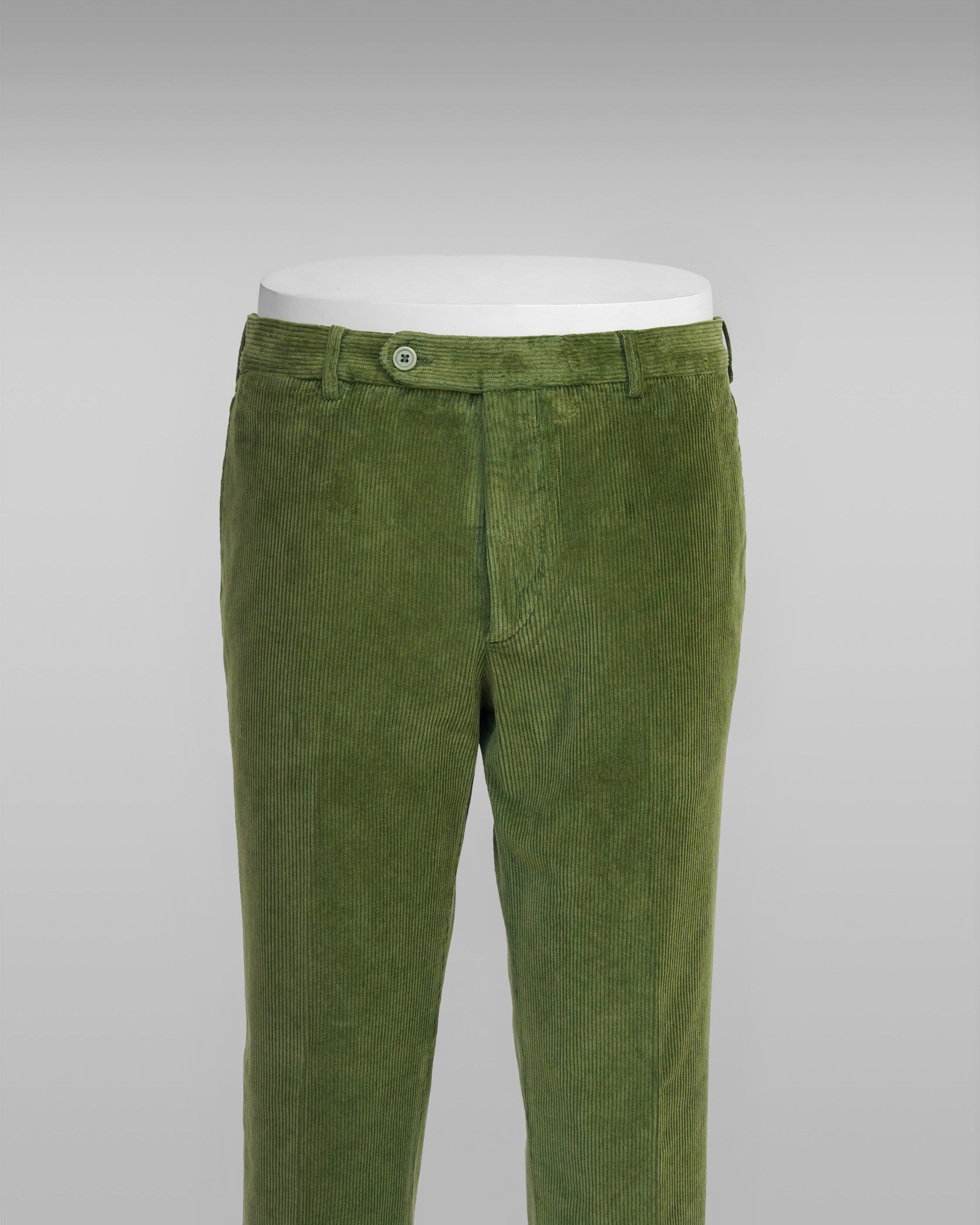 Green corduroy sport trousers