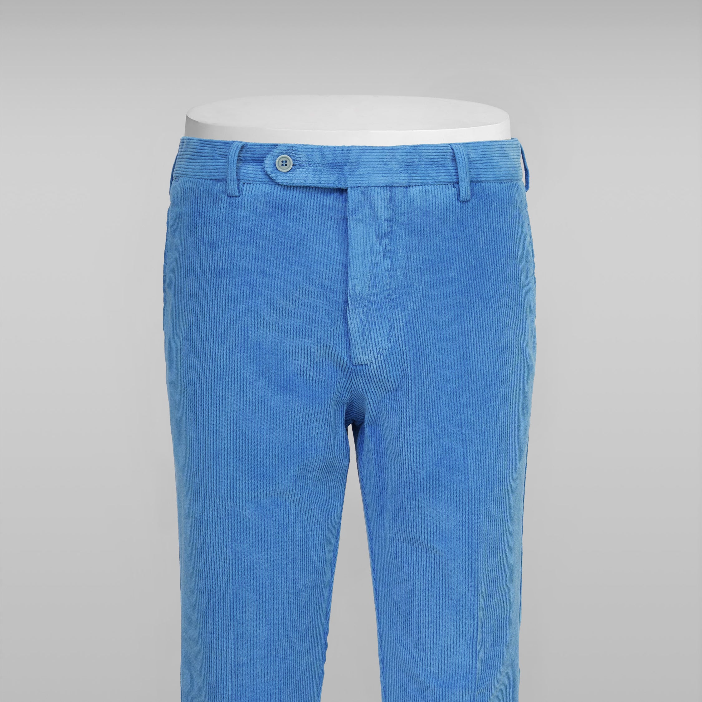 Ocean blue corduroy sport trousers