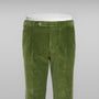 Green corduroy sport trousers 1 pleat