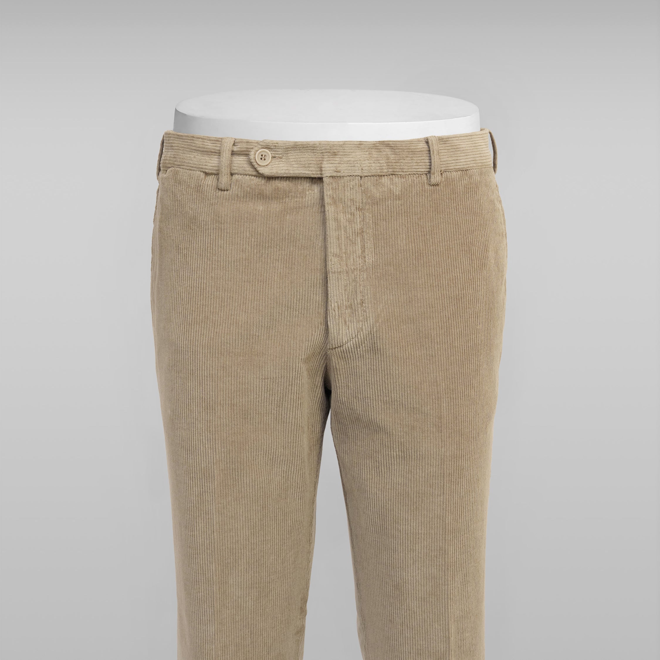 Pantaloni sportivi in velluto a coste beige