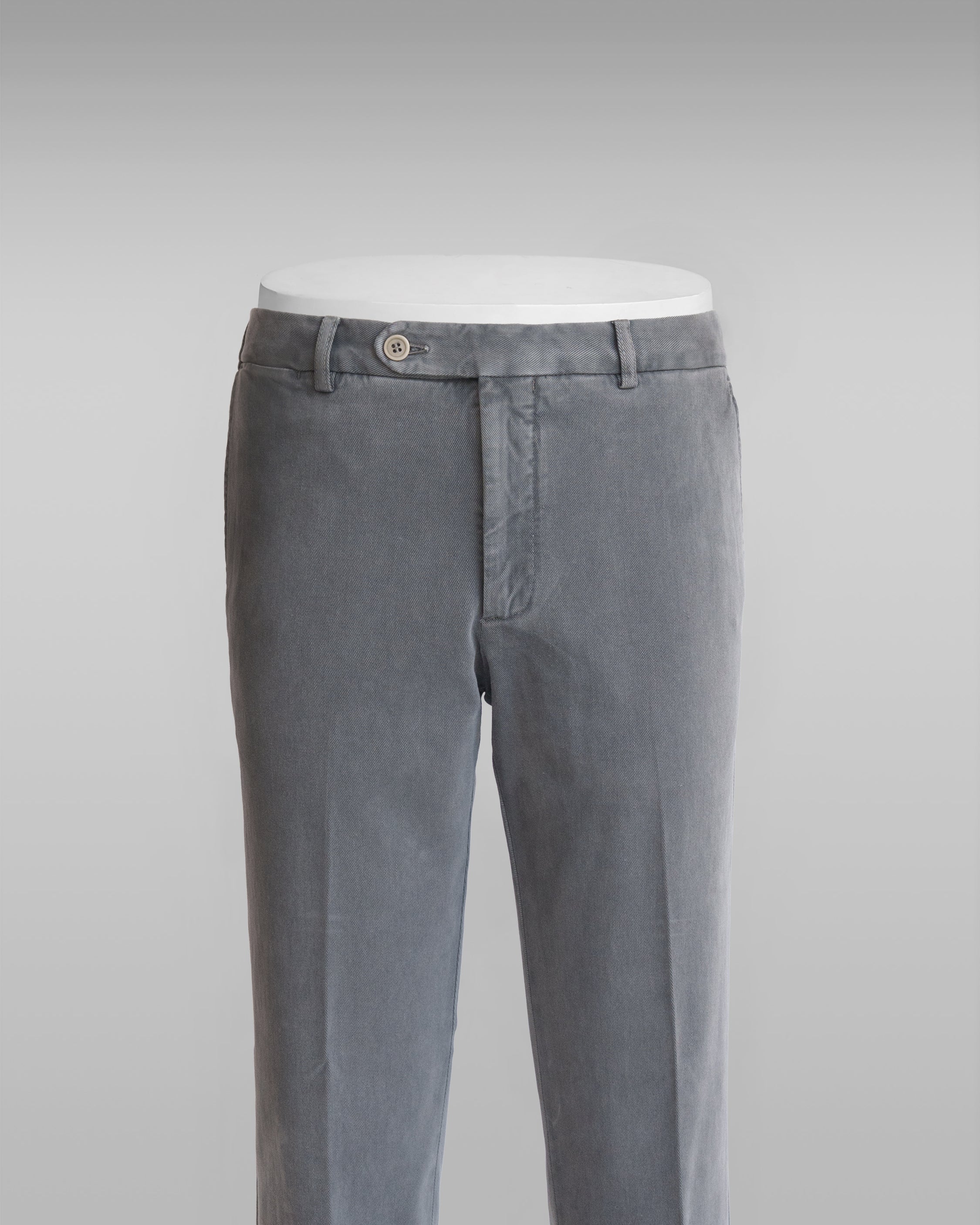 Grey cotton elastan sport trousers