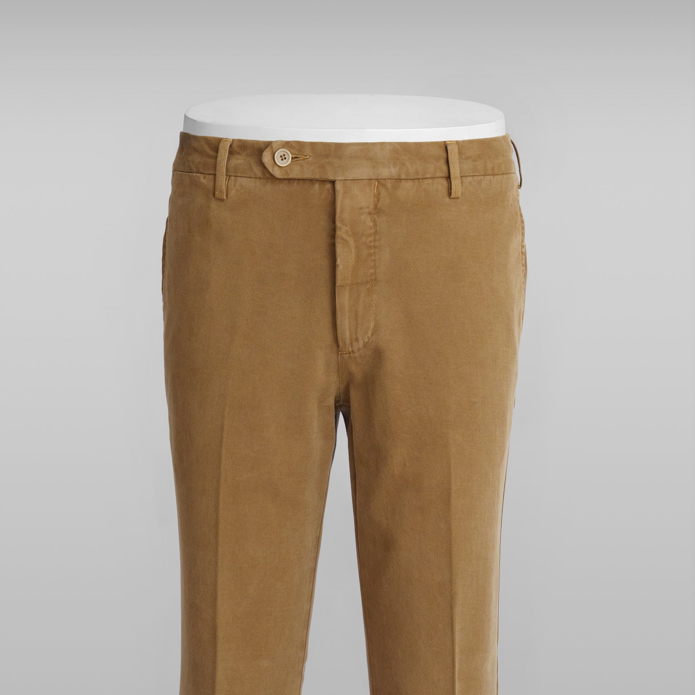 Pantaloni sportivi in cotone e cashmere color ocra