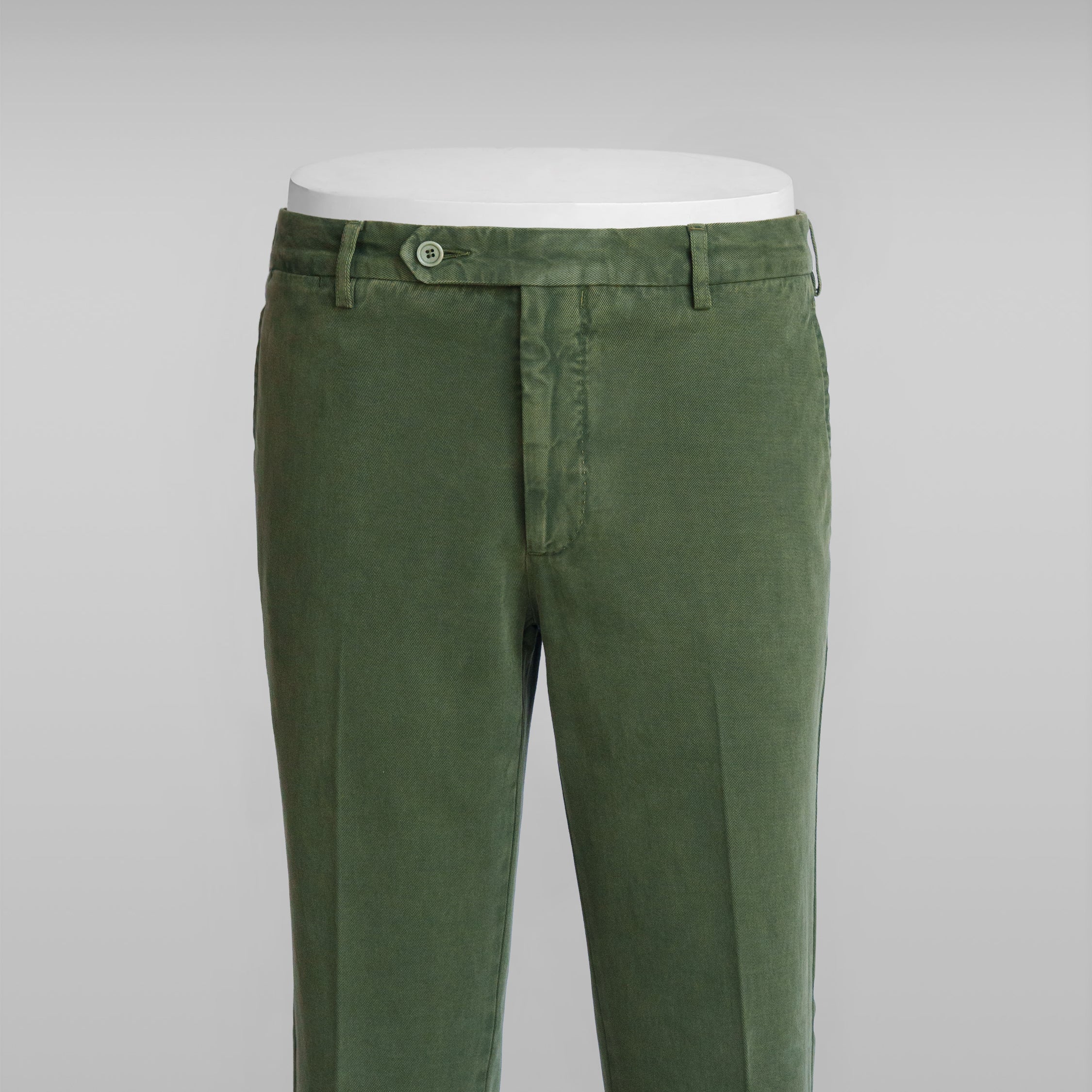 Pantaloni sportivi in cotone e cashmere verde