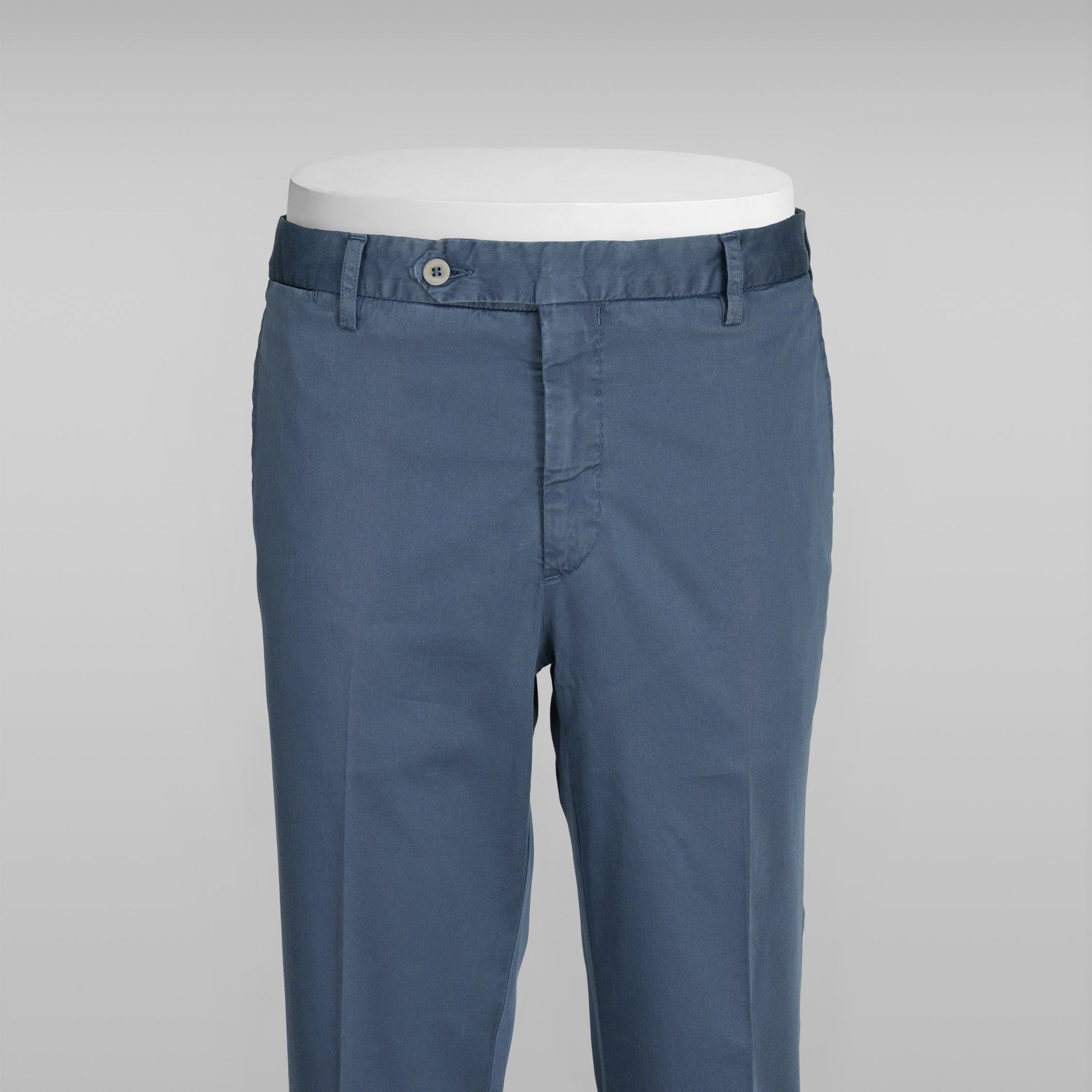 Pantaloni sportivi in cotone satinato blu denim SUMMER
