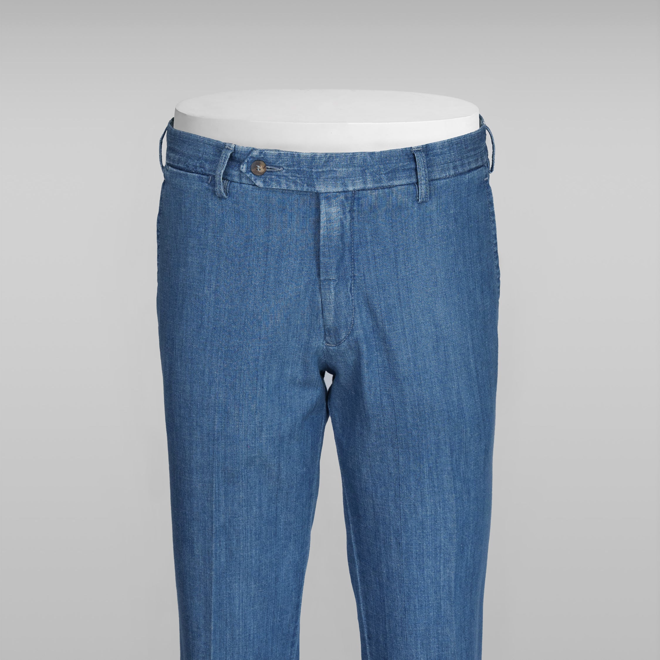 Light blue denim summer sport trousers
