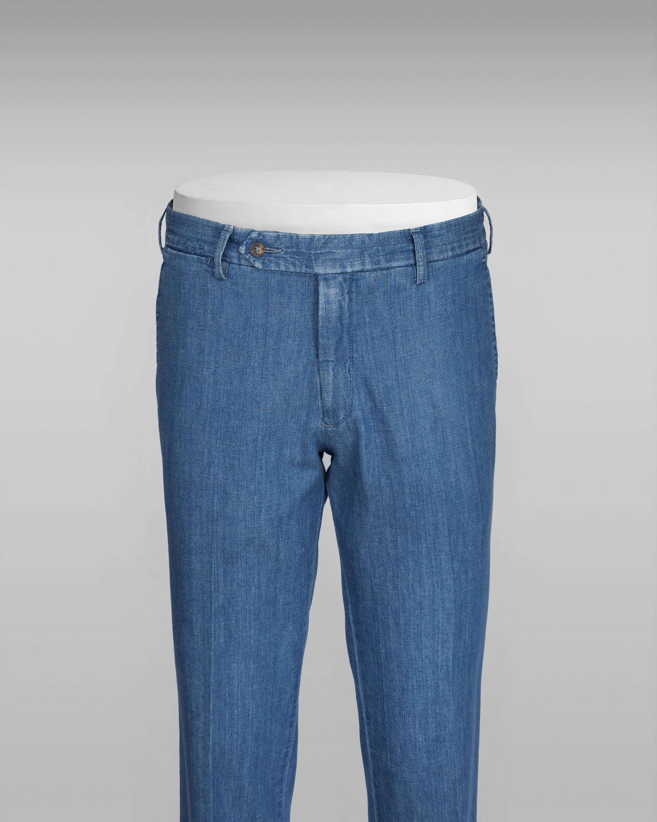 Light blue denim summer sport trousers
