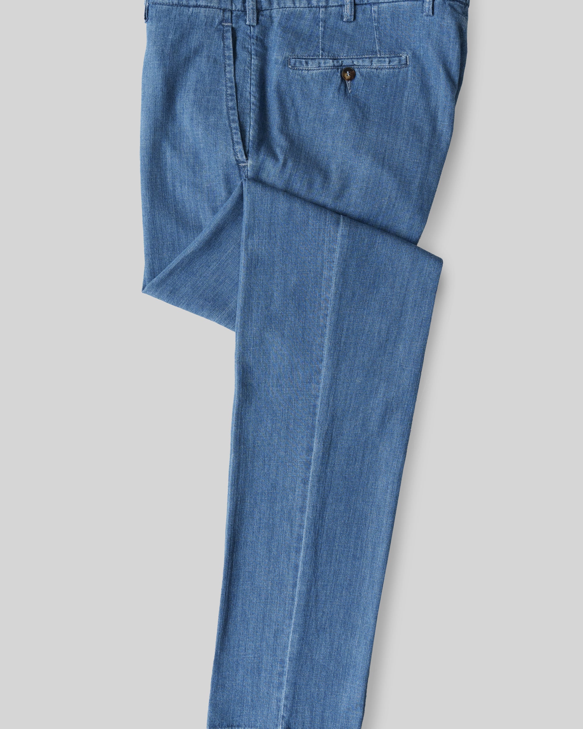 Light blue denim summer sport trousers
