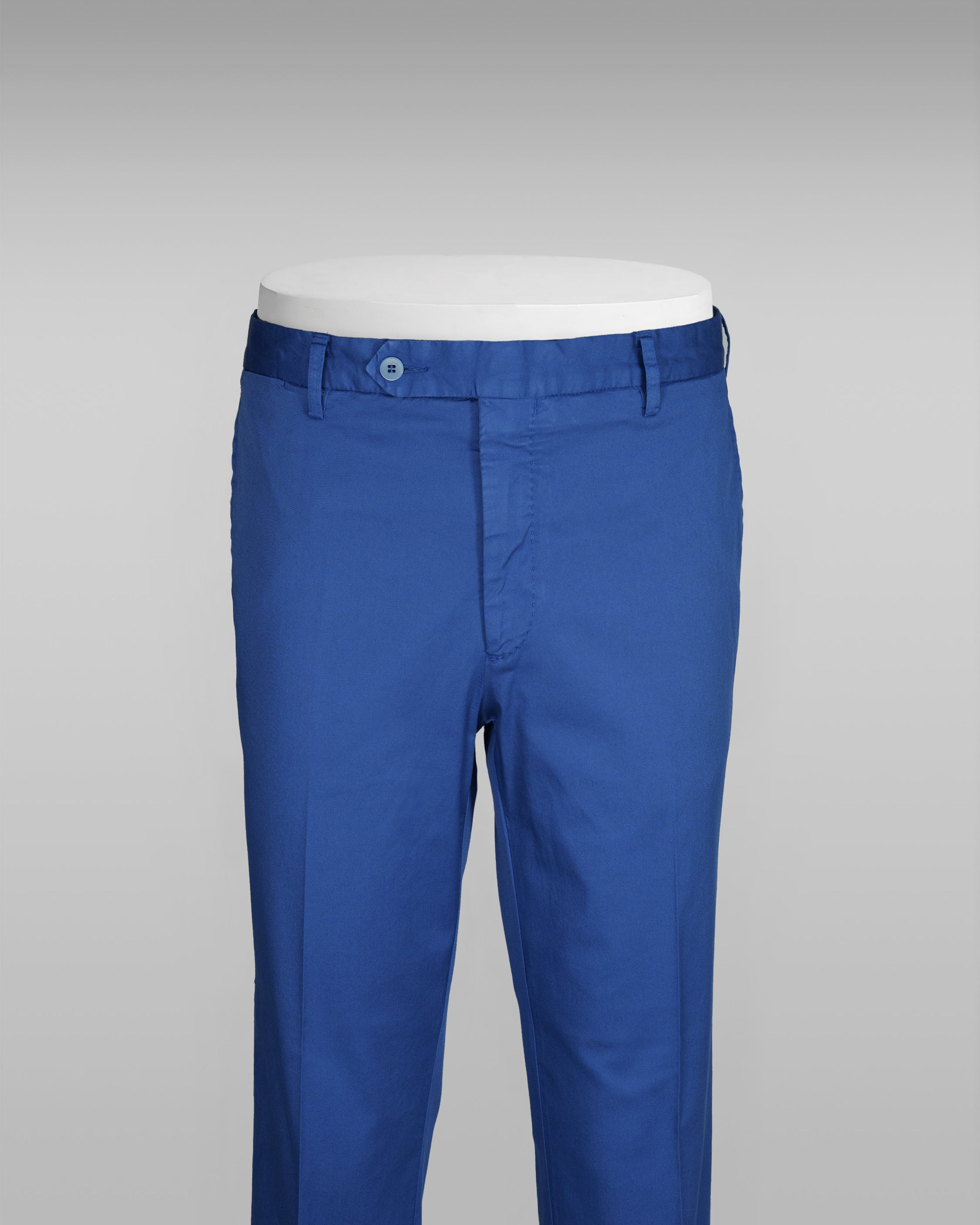 Cobalt blue cotton supima sport trousers