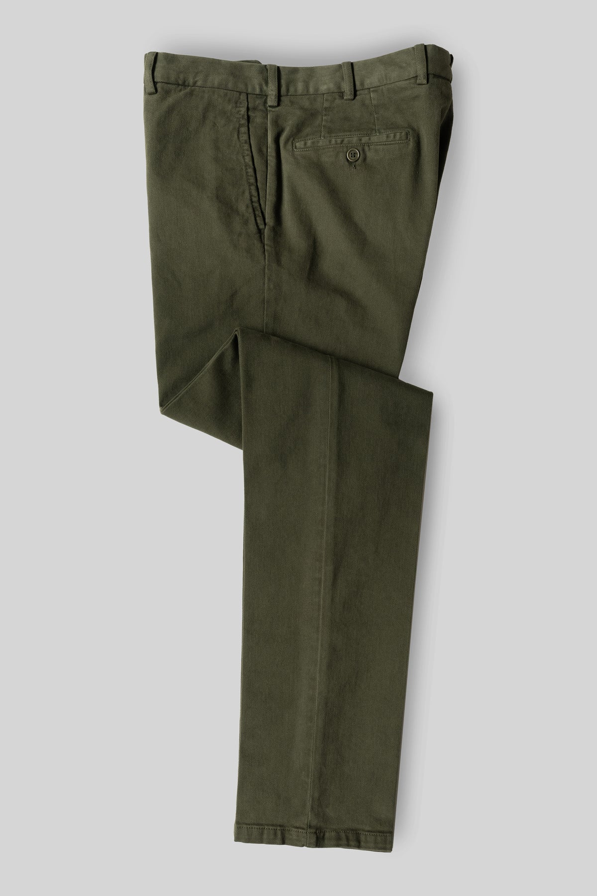 Dark green cotton elastan sport trousers