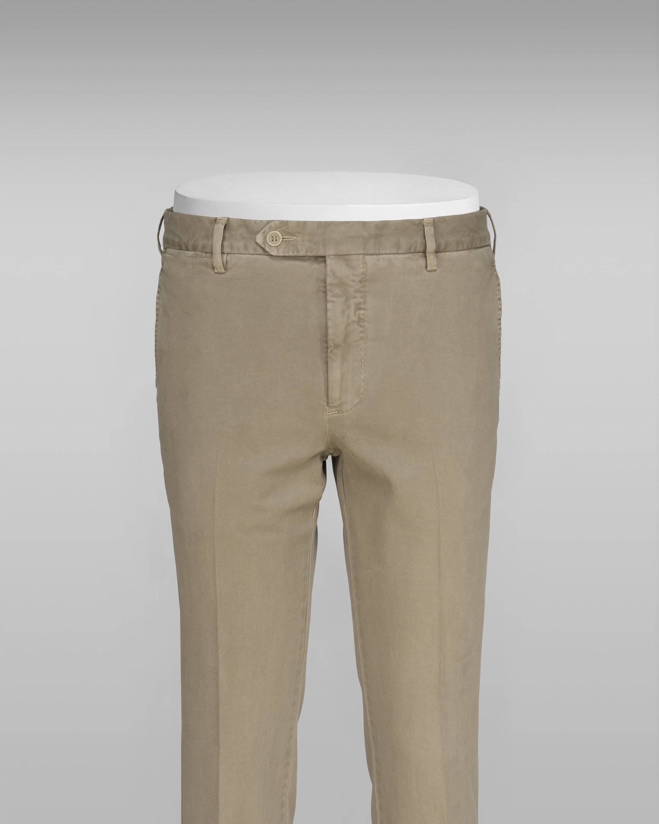 Beige cotton wool sport trousers