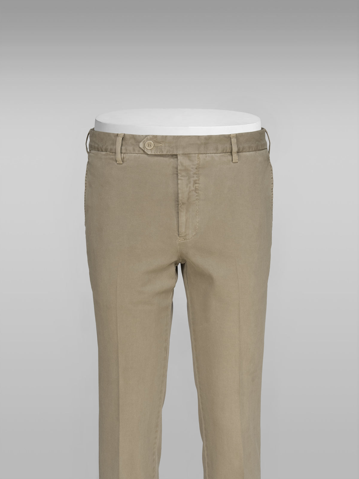Beige cotton wool sport trousers