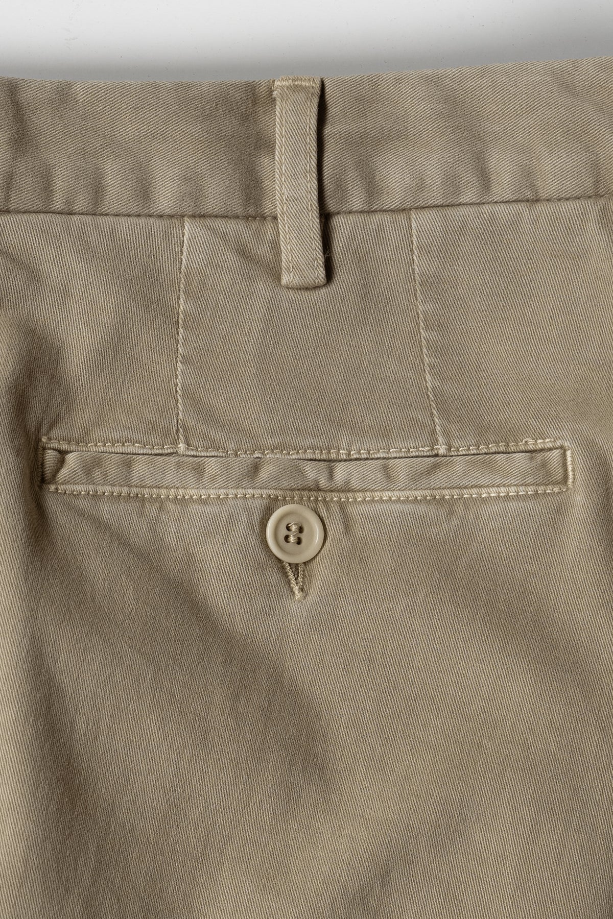 Beige cotton cashmere sport trousers