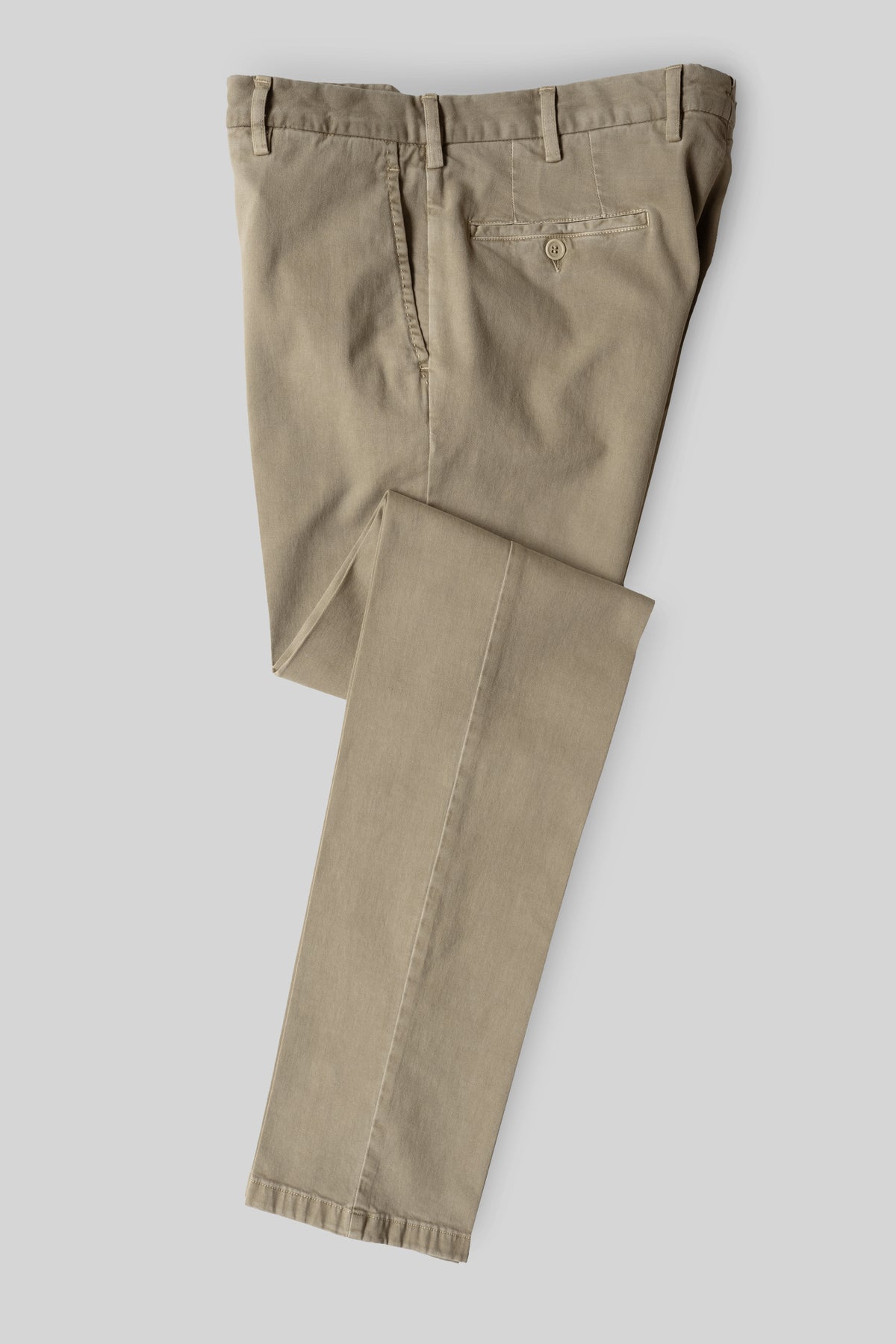 Beige cotton wool sport trousers