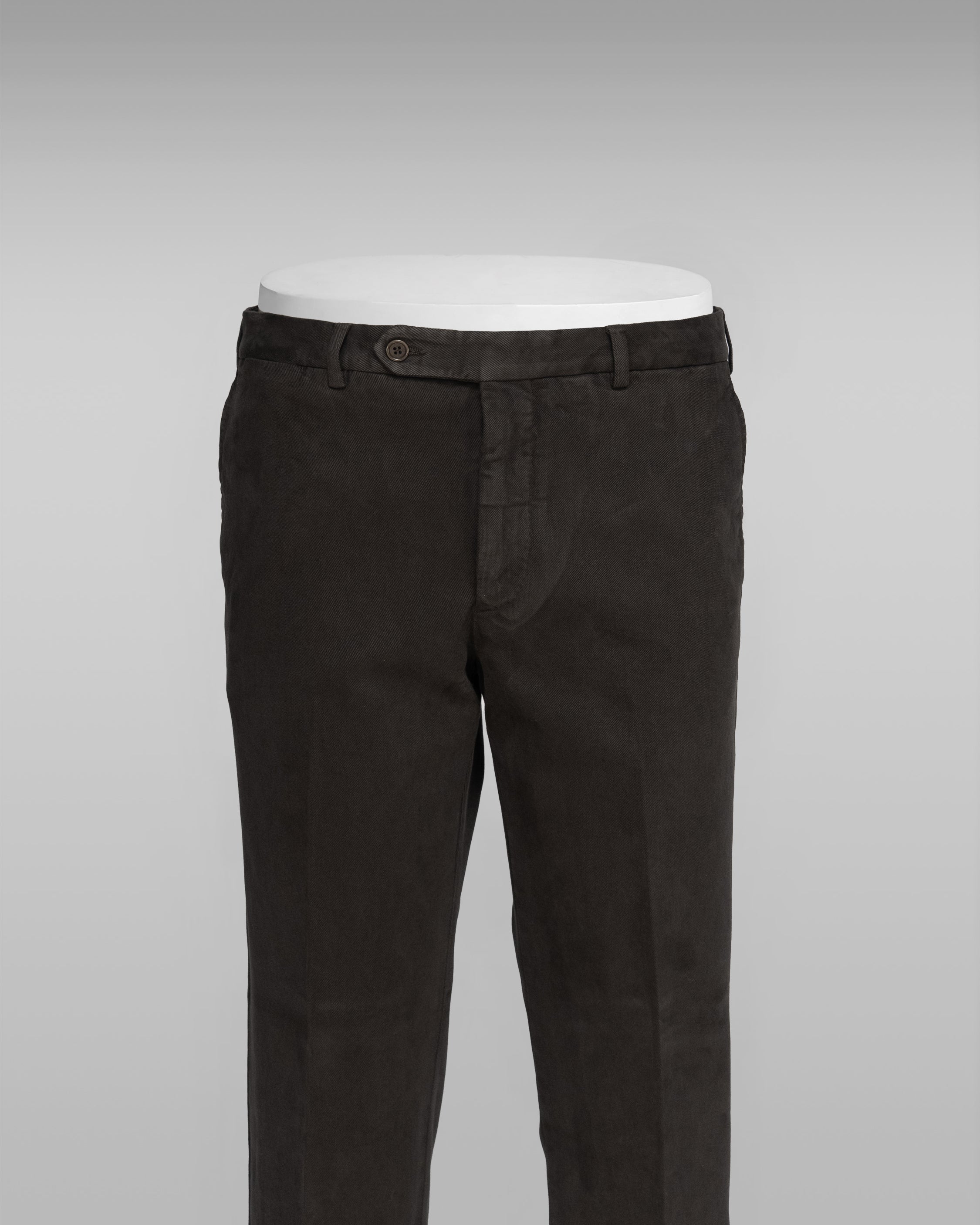 Pantaloni sportivi in cotone, caffè ed elastan