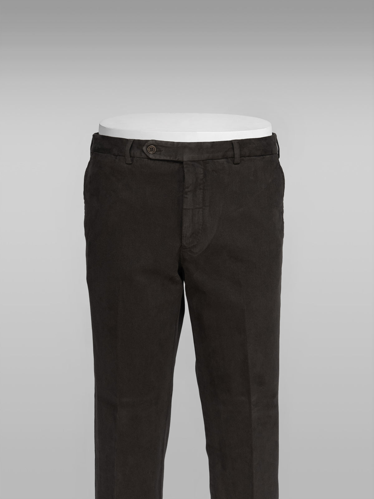 Coffee cotton elastan sport trousers
