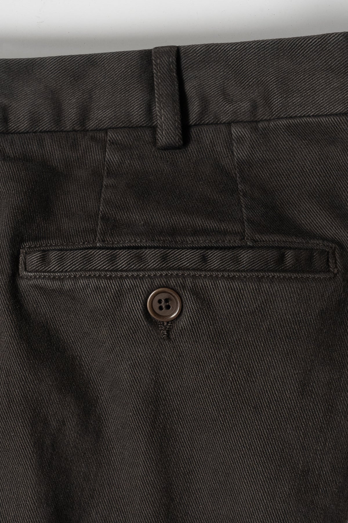 Coffee cotton elastan sport trousers