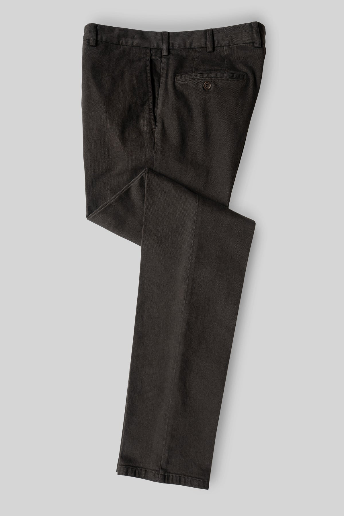 Coffee cotton elastan sport trousers