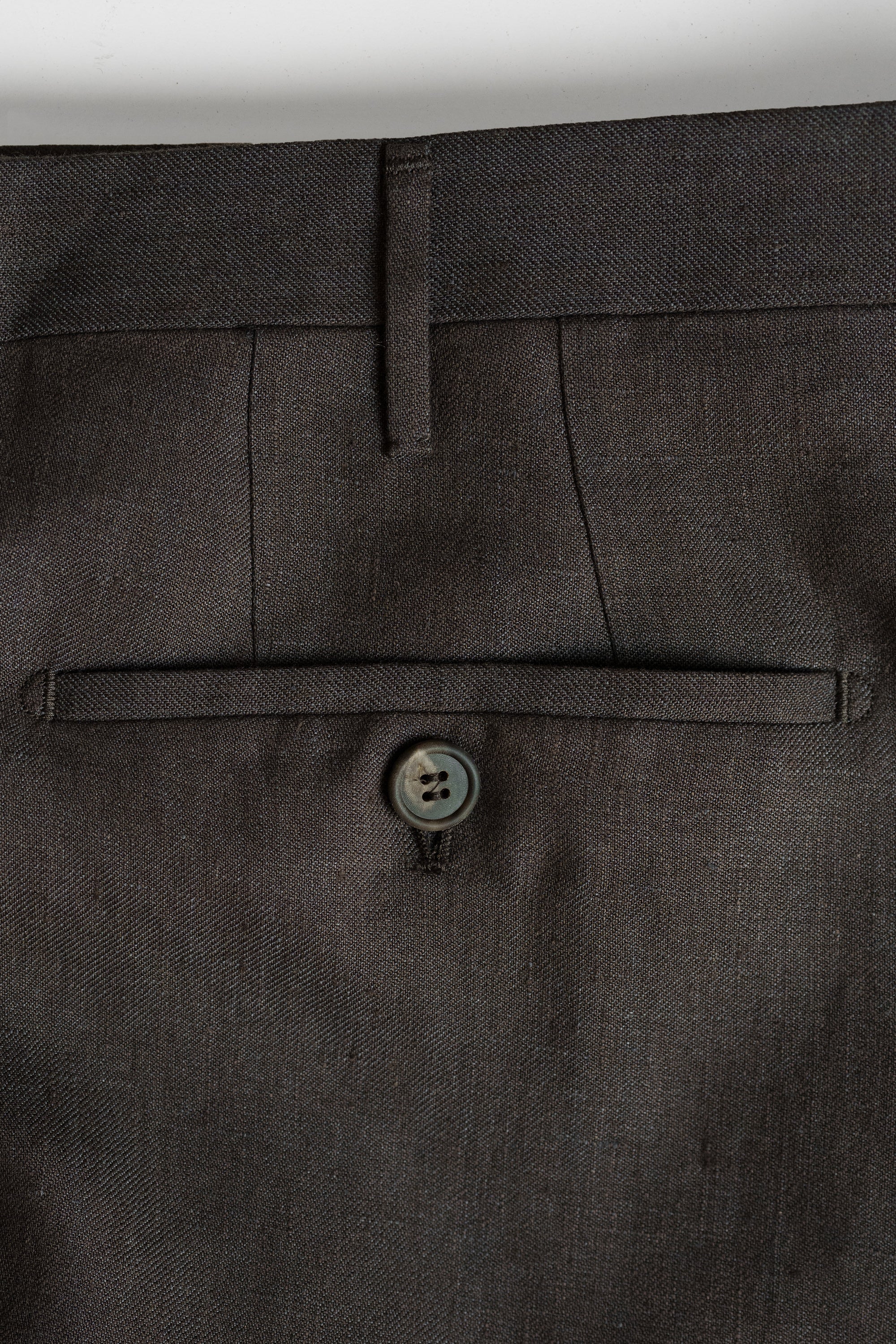 亀井 　Rota brown 1pleats linen pants Mens Linen Pants | Summer Trousers | 100% Made in Italy – Rota SRL