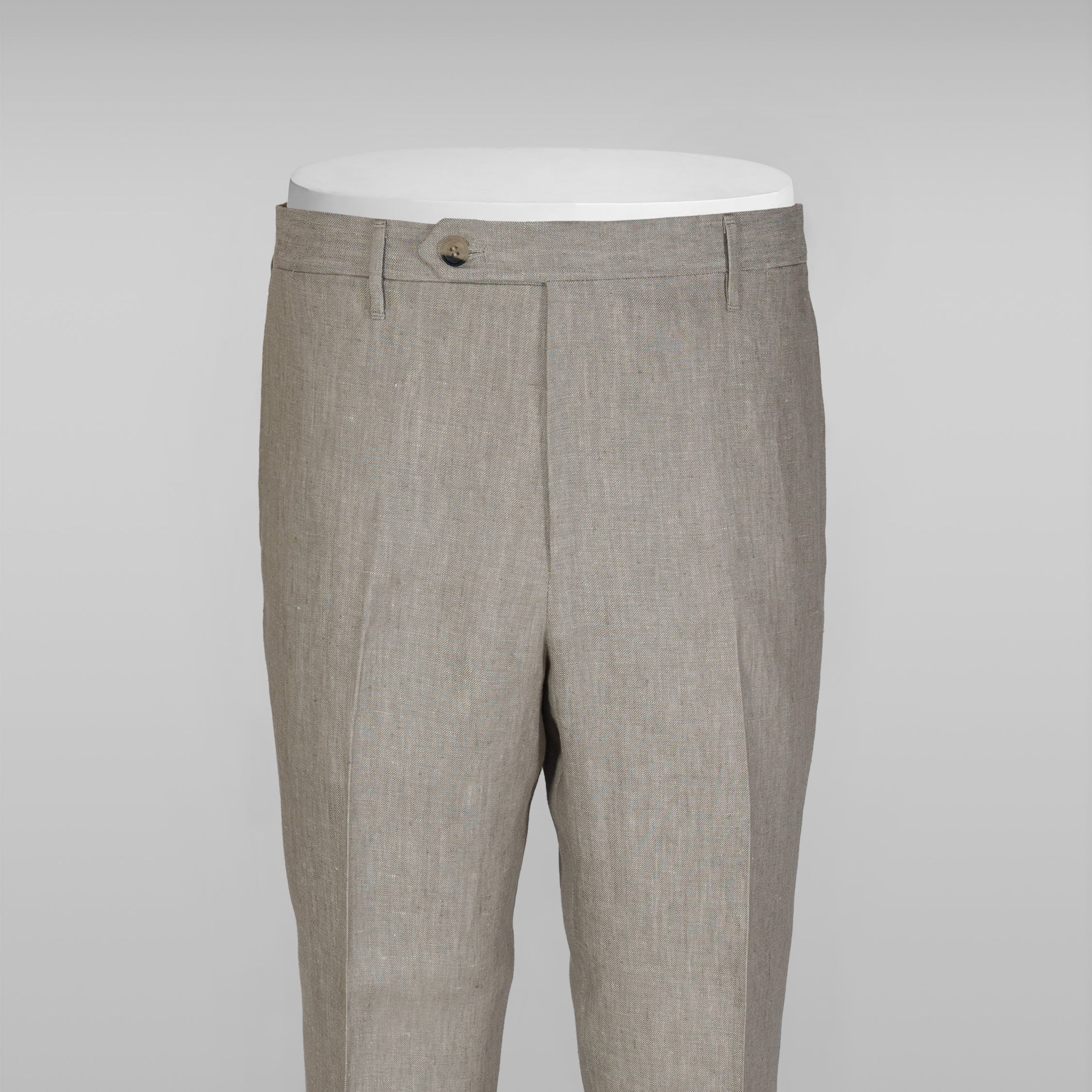 Pisa taupe linen trousers
