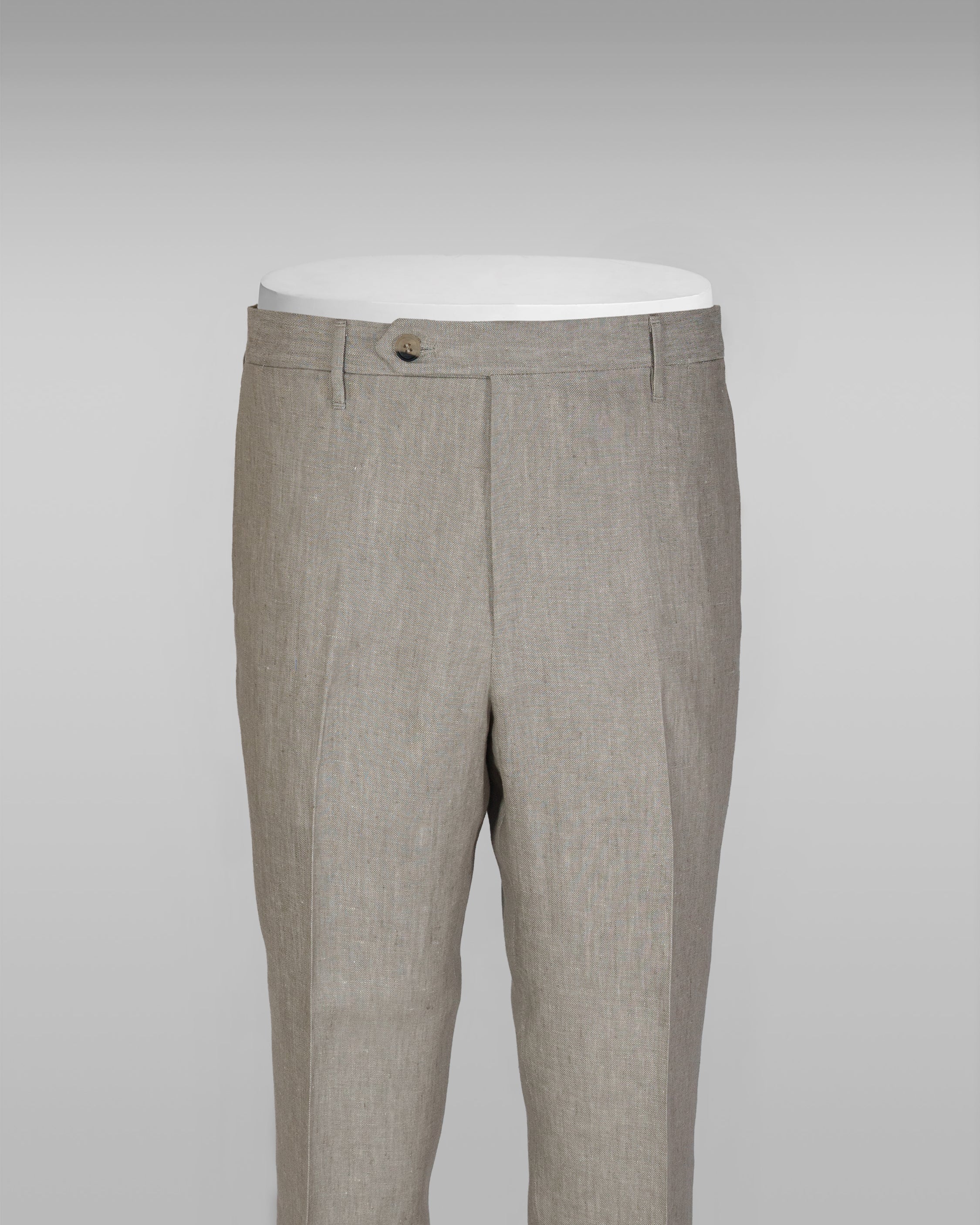 Pisa taupe linen trousers