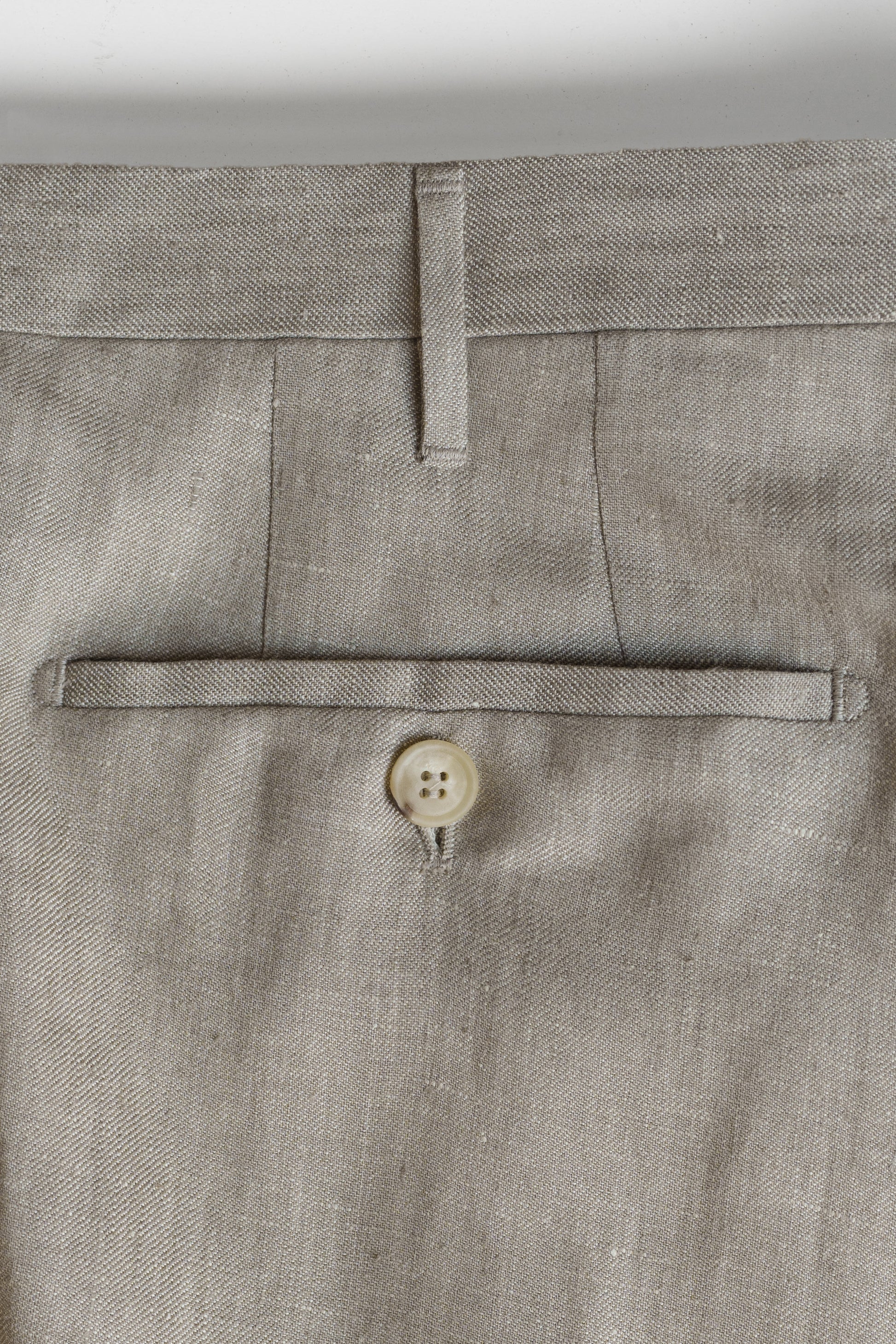 Pisa taupe linen trousers