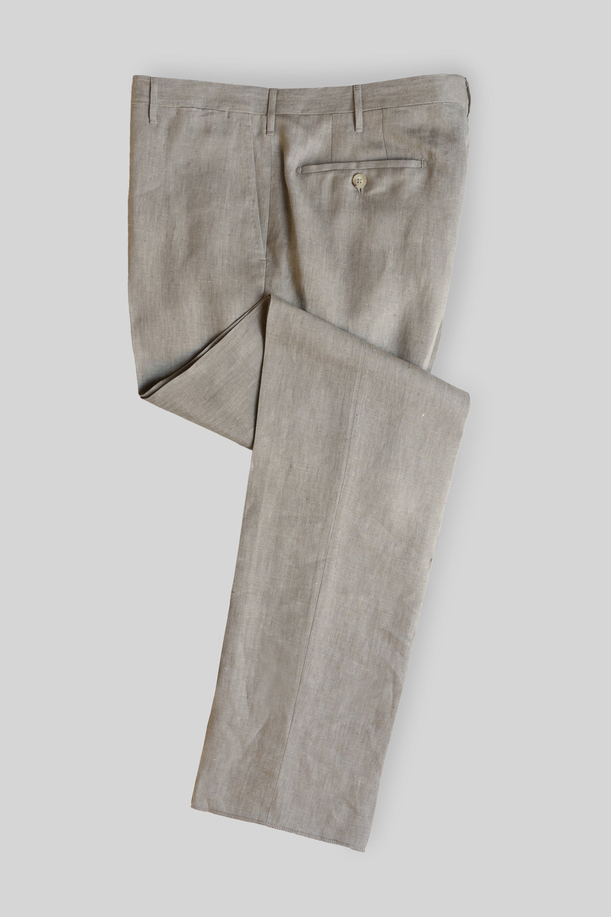 Pisa taupe linen trousers