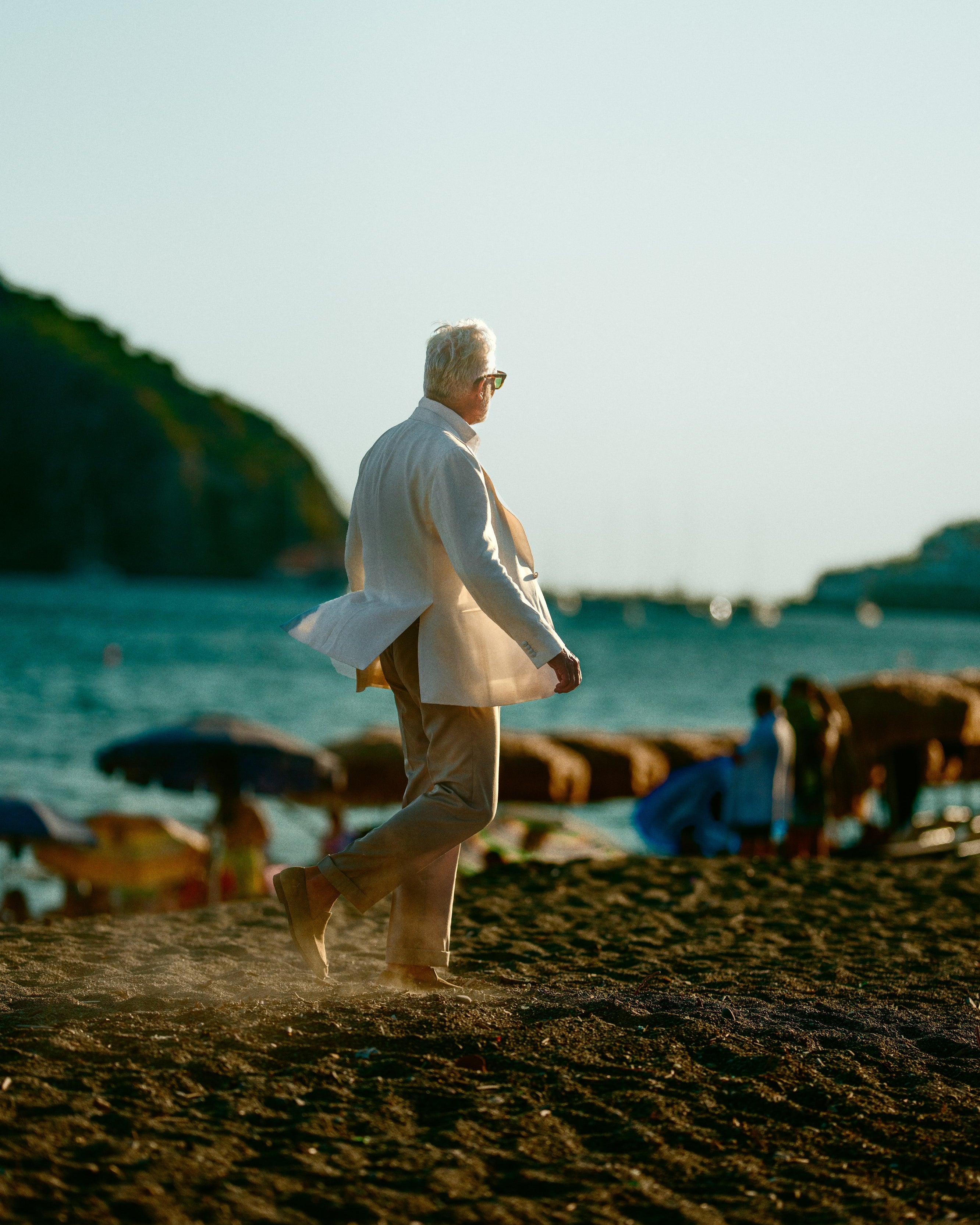 Como gabardine wool trousers