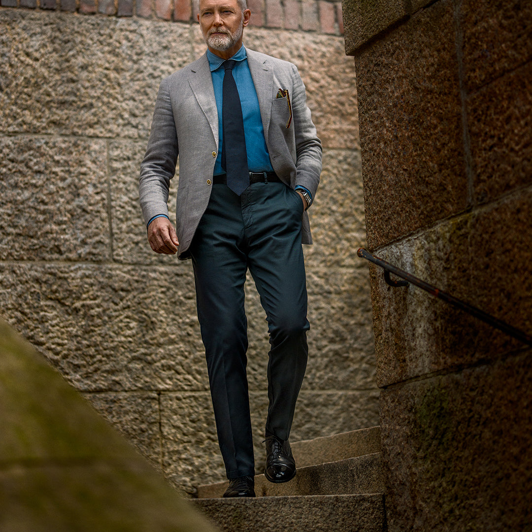 ◆【100％MADE IN ITALY！ROTA(ロータ)×TIE YOUR TIE/優雅な2プリーツ入りウールギャバジンスラックス7.8万】[tyt1852501] Italy in Rota Ferretti Tie 最大2,500円オフクーポンポイント5倍ROTAロータ